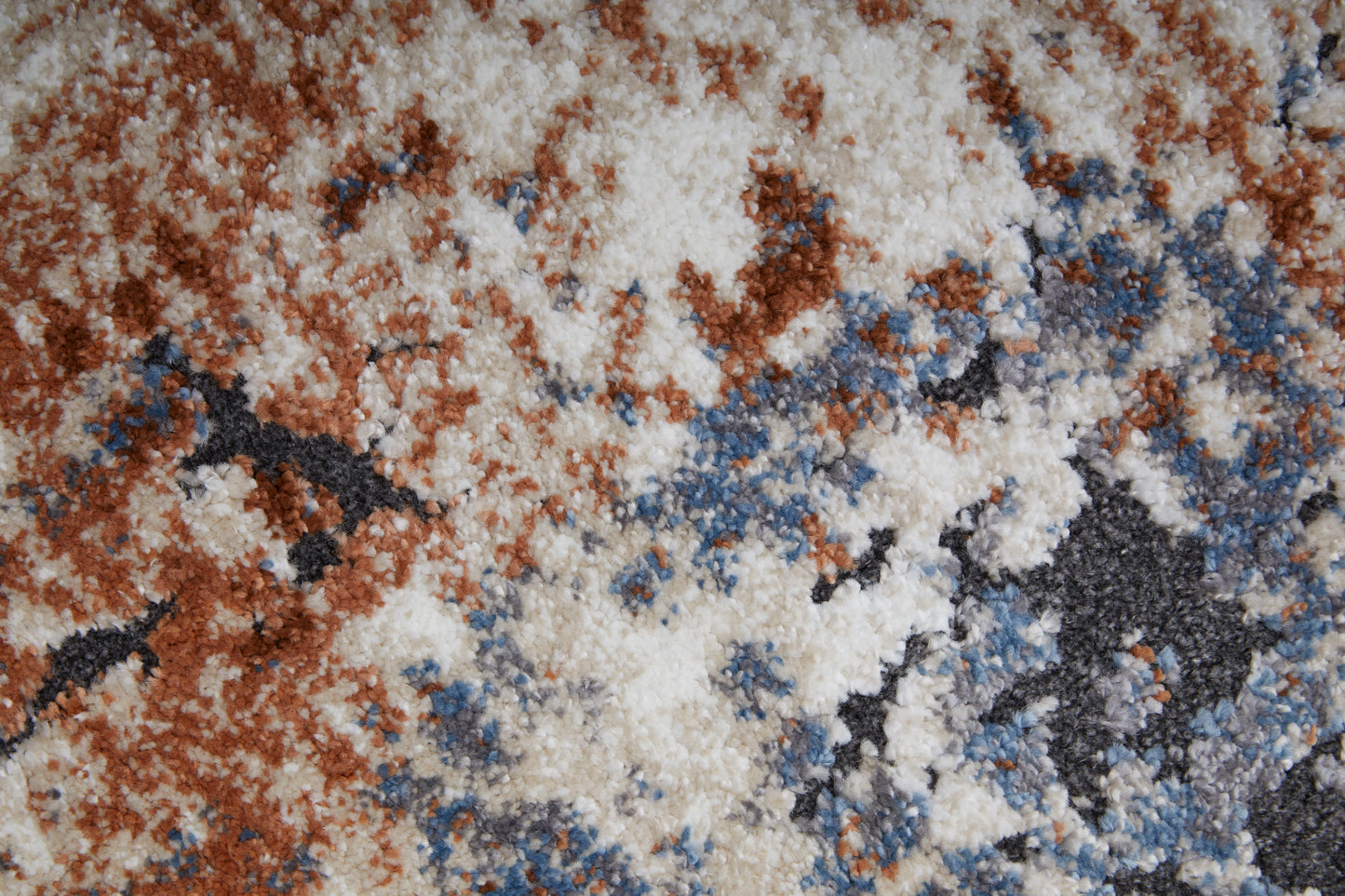 Gilmore Modern/Casual/Bohemian & Eclectic Distressed/Abstract Ivory/Blue/Taupe - Feizy Rug