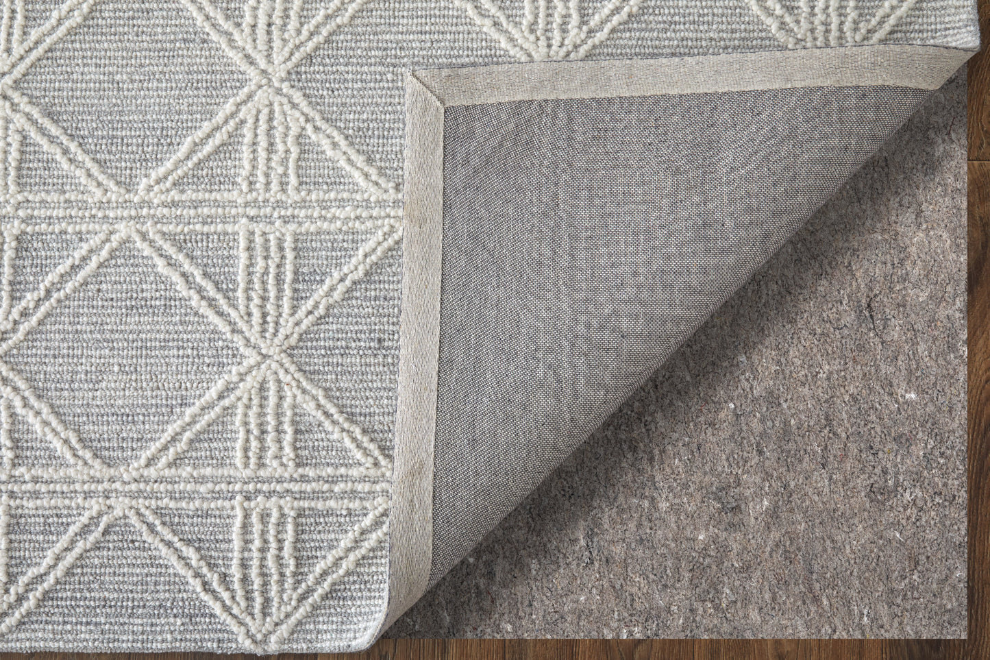 Corwin Modern/Global Geometric/Diamond Gray/Ivory - Feizy Rug