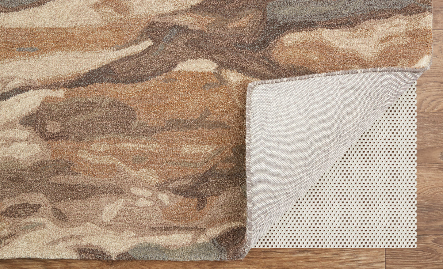 Amira Transitional/Industrial/Casual Abstract/Watercolor Brown/Gray/Tan - Feizy Rug