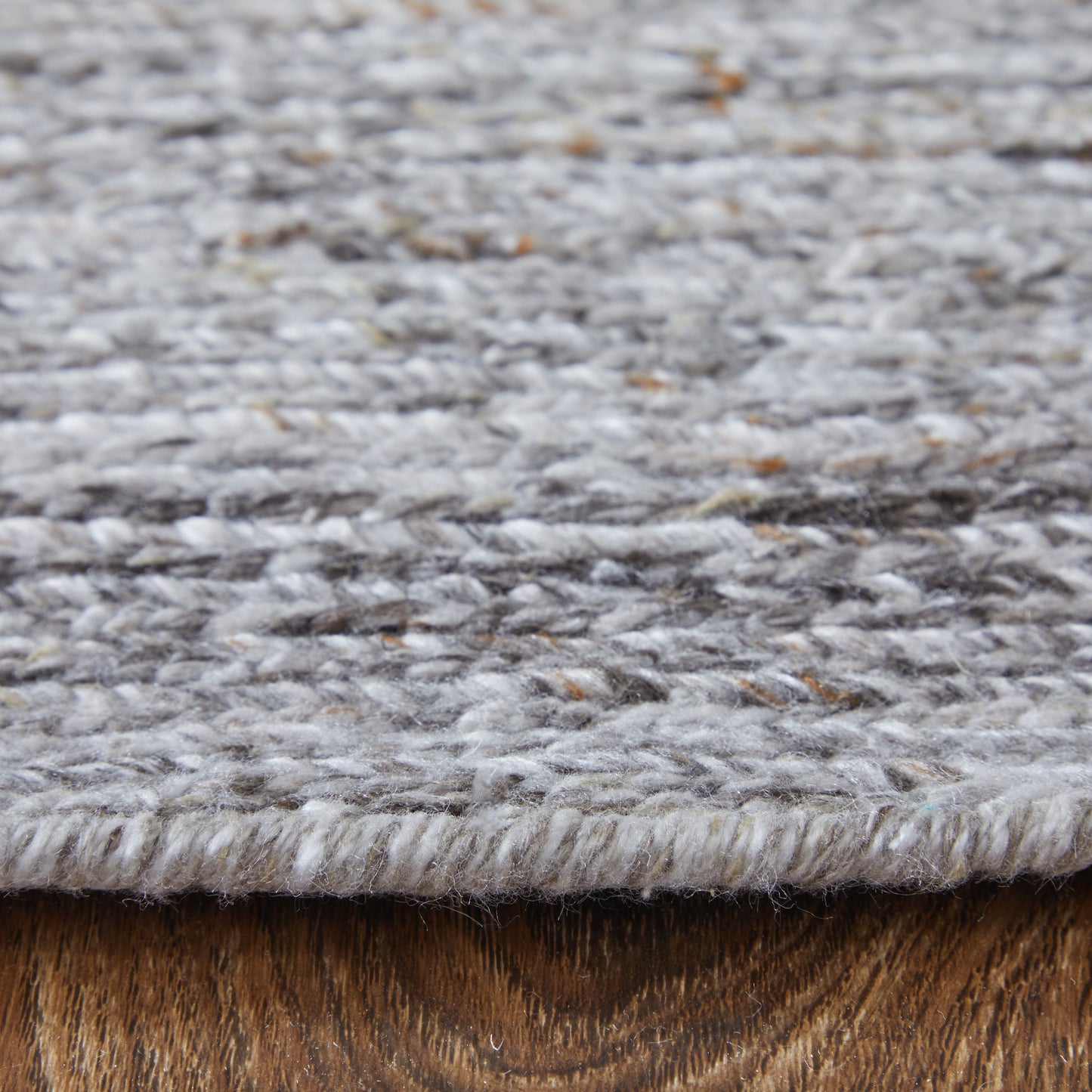 Finley Modern/Casual Solid/Distressed Gray/Brown - Feizy Rug