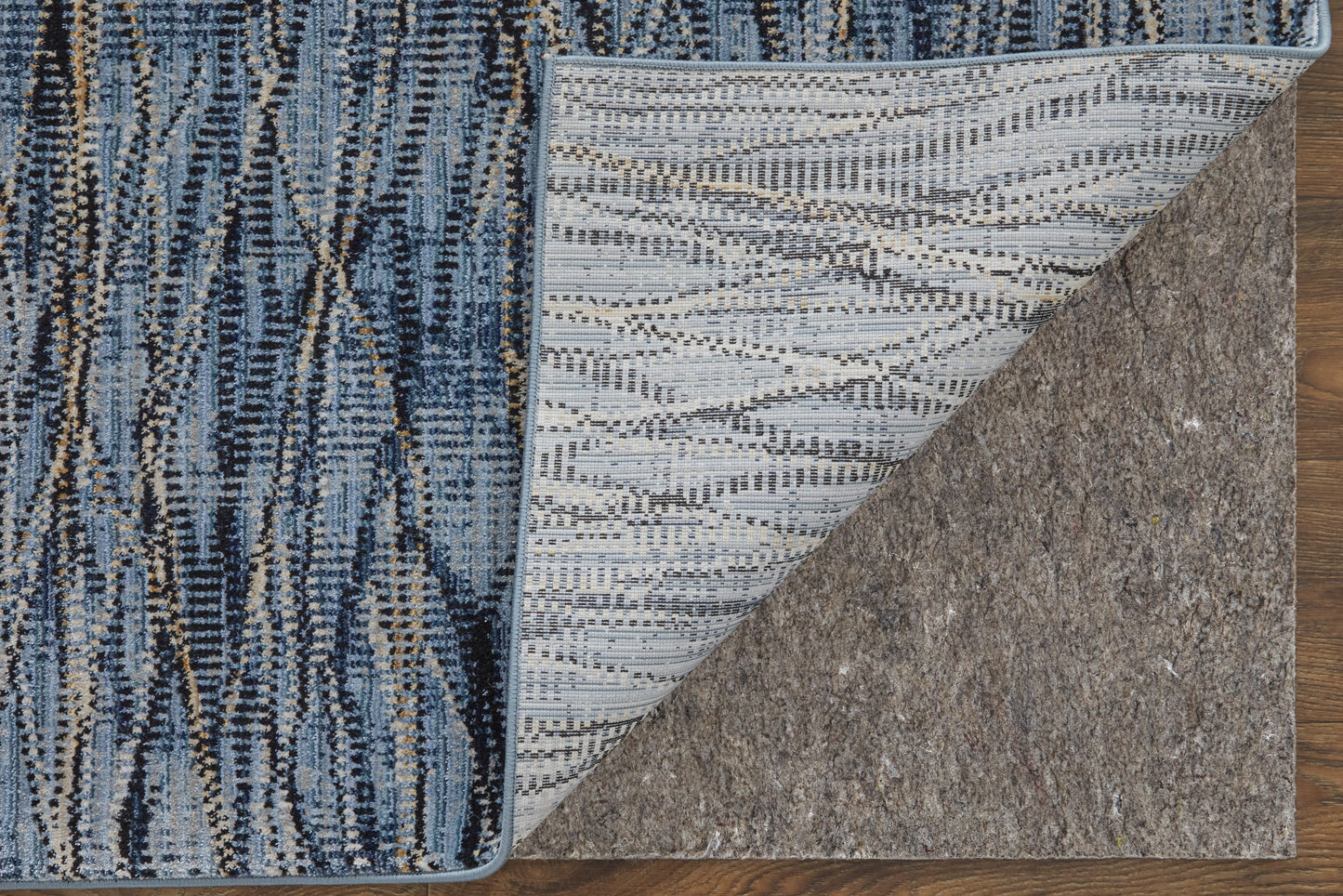 Sonora Modern/Casual/Industrial Blue/Ivory/Tan Area Rug