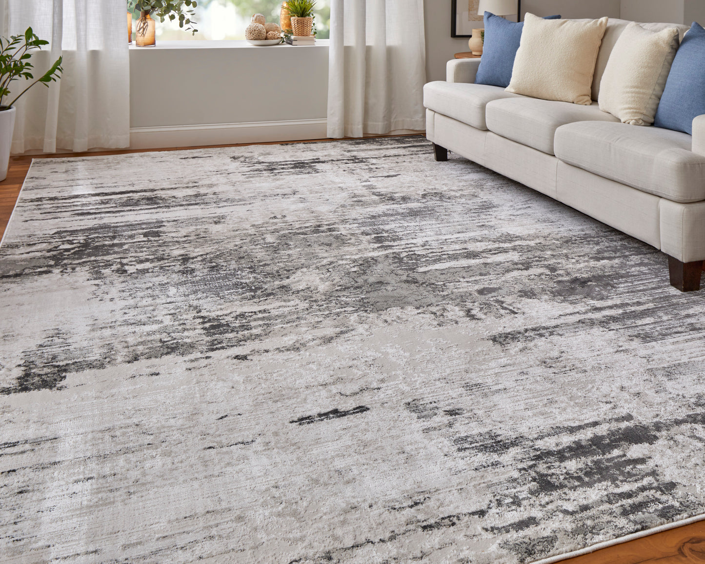 Prasad Modern/Bohemian & Eclectic/Industrial Ivory/Gray/Taupe Accent Rug  Feizy Rugs Small Parcel,Feizy Rugs,Prasad,Ivory/Gray/Taupe,1'8" x 2'10",Accent Rug,Polypropylene/Polyester,Modern/Bohemian & Eclectic/Industrial,Turkey