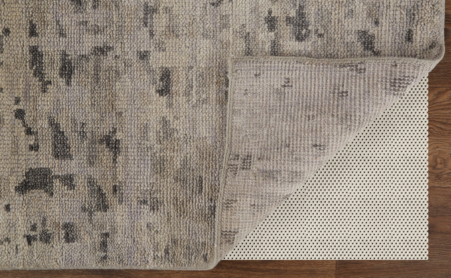 Wyman Transitional/Casual Abstract/Distressed Ivory/Gray - Feizy Rug