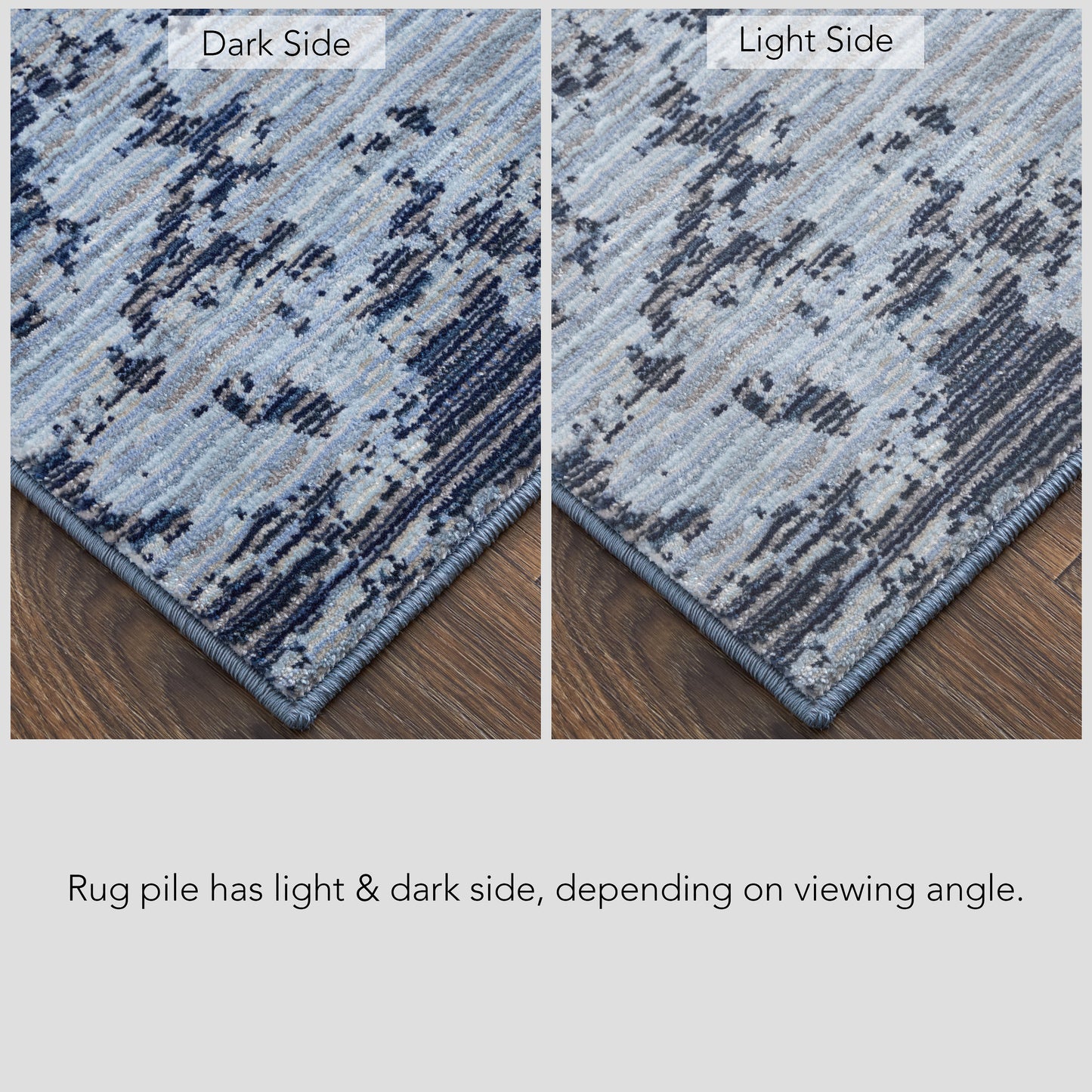 Sonora Modern/Bohemian & Eclectic Blue/Black Area Rug