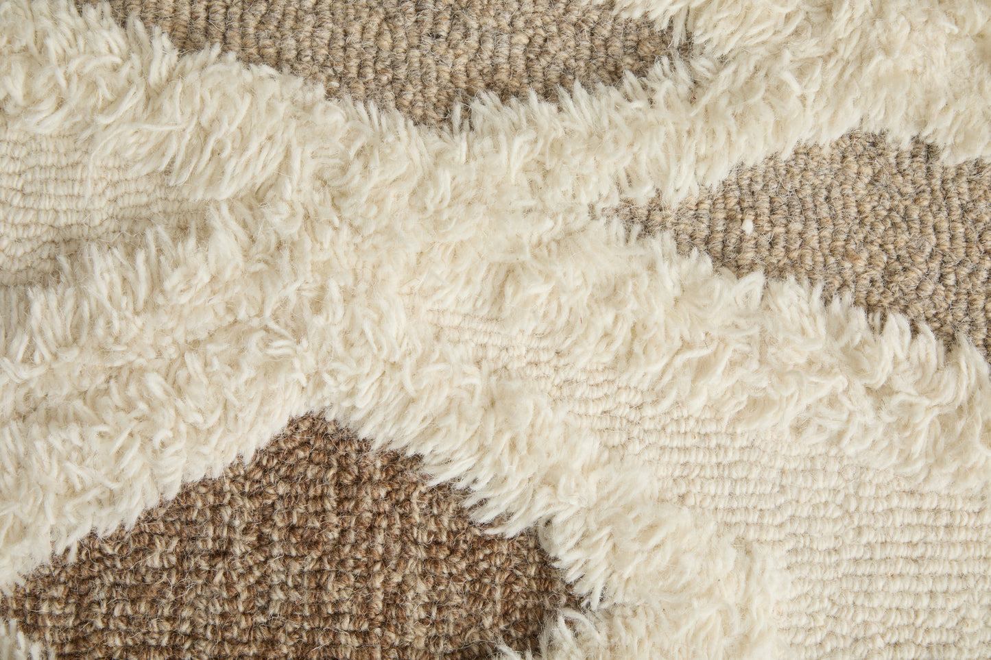 Anica Transitional/Moroccan/Casual Geometric/Diamond/Abstract Ivory/Taupe/Brown - Feizy Rug