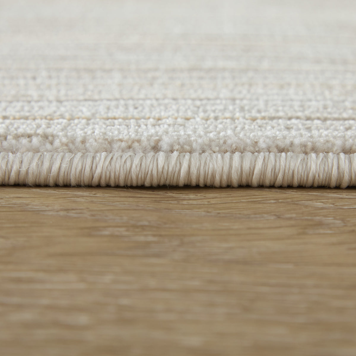 Priestley Modern Solid/Stripes Ivory - Feizy Rug