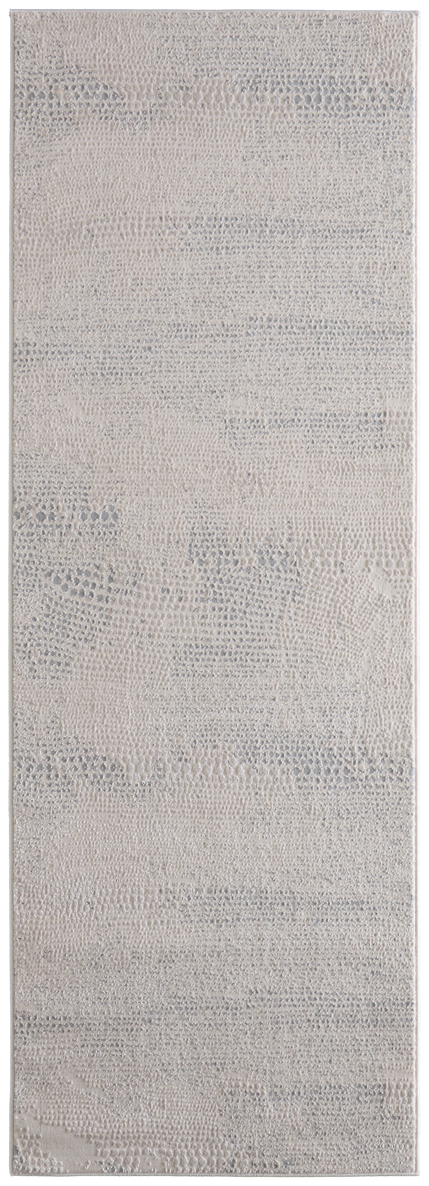 Prasad Modern/Casual Distressed/Abstract Ivory/Silver/Gray - Feizy Rug