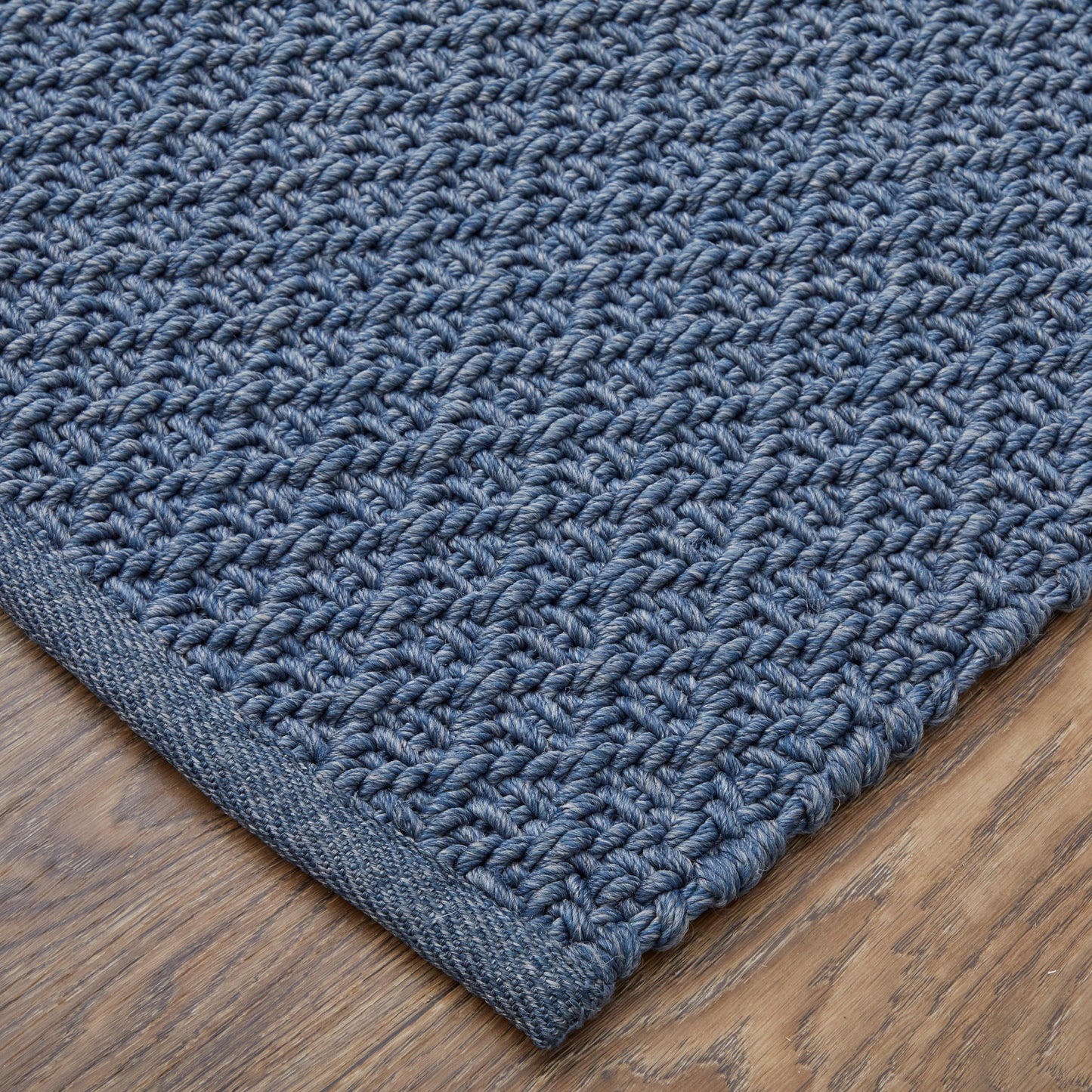 Tito Modern/Casual/Cottage Solid Blue - Feizy Rug