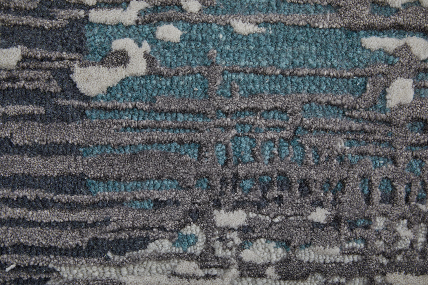 Zarah Modern/Bohemian & Eclectic Ivory/Gray/Blue Area Rug