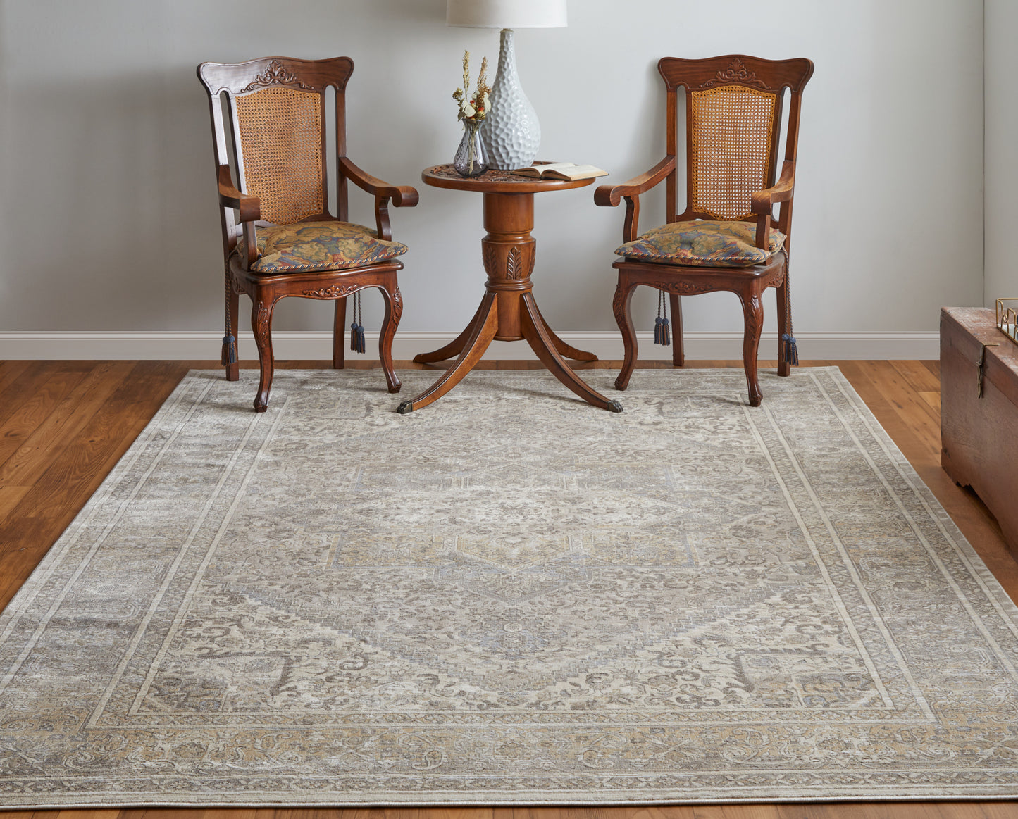 Celene Traditional/Vintage/Casual Tan/Brown/Ivory Area Rug