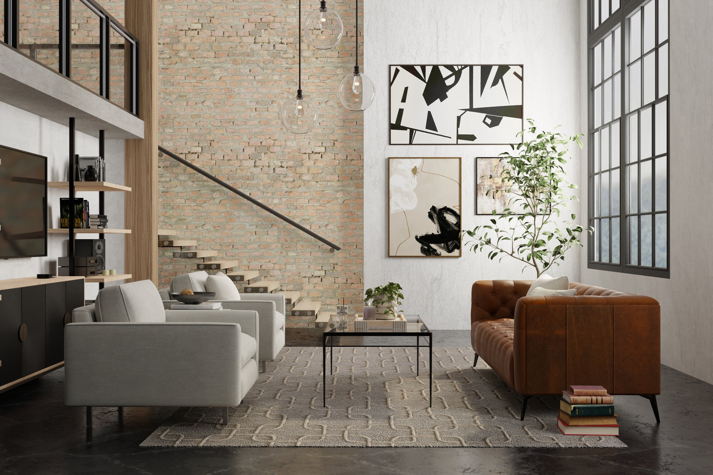 Kimball Transitional/Casual Trellis & Lattice/Geometric/Abstract Gray/Taupe/Tan - Feizy Rug