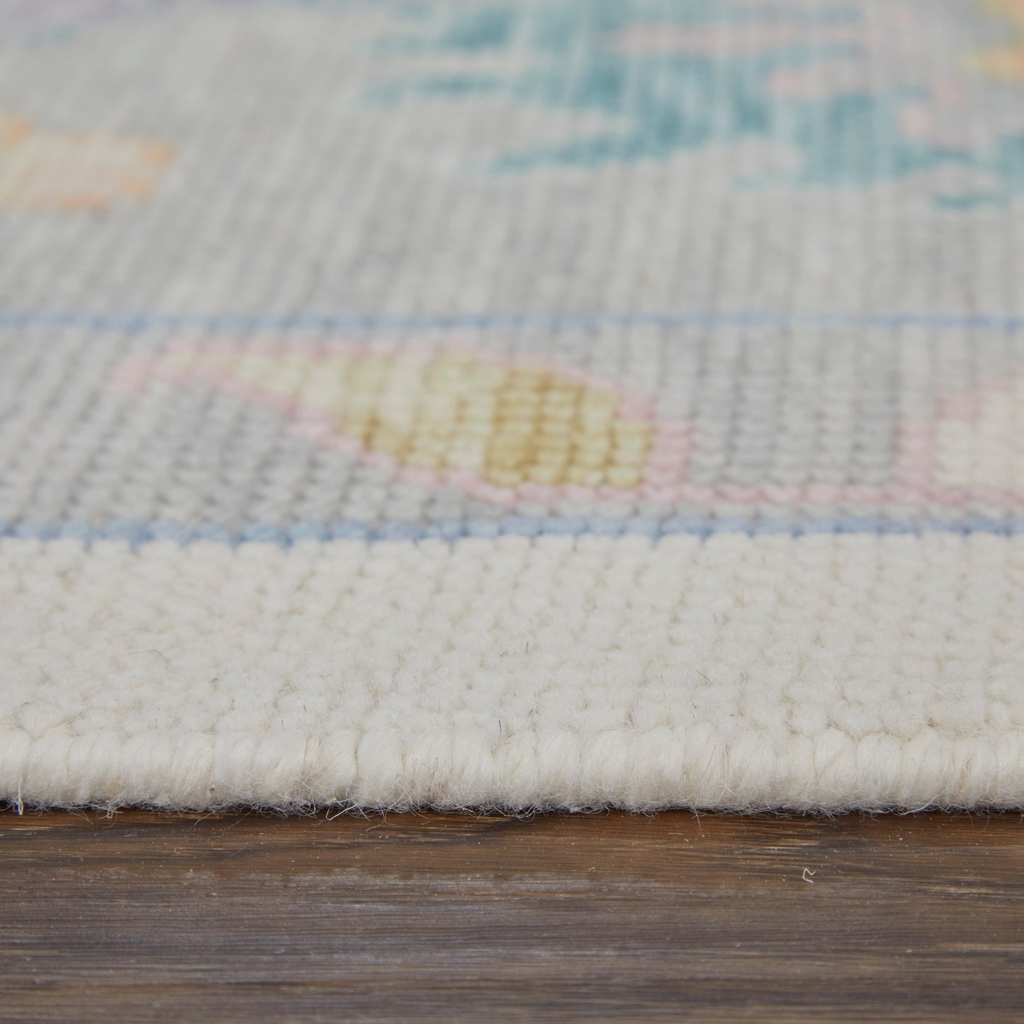 Karina Transitional/Bohemian & Eclectic/Craftsman Floral & Botanical/Bordered/Medallion Ivory/Orange/Blue - Feizy Rug