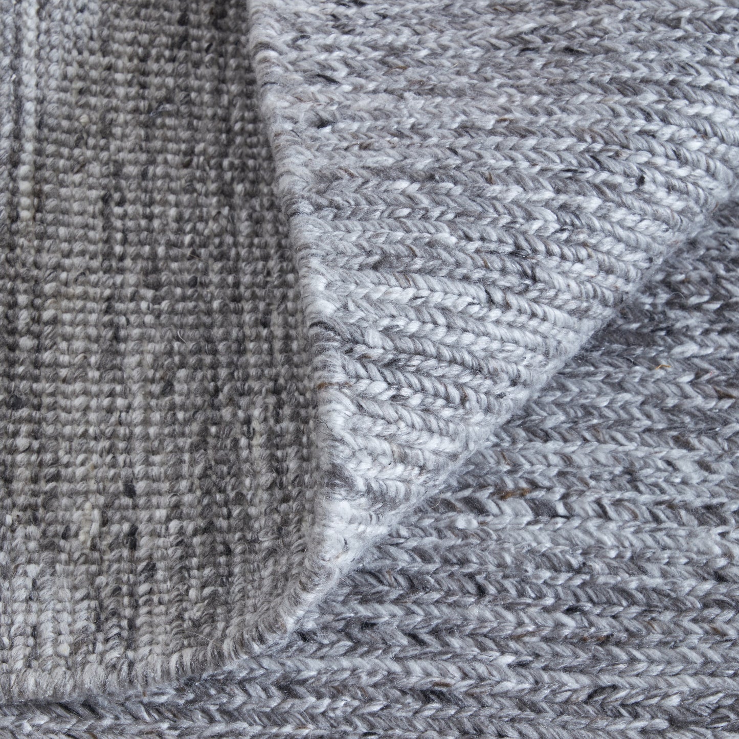 Finley Modern/Casual Solid/Distressed Gray/Ivory - Feizy Rug