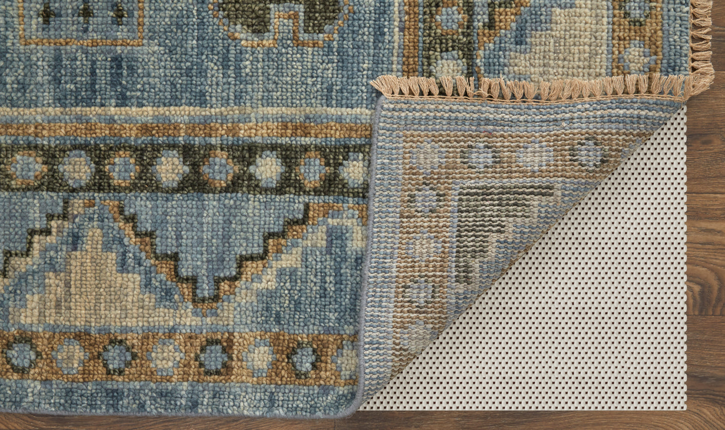 Fillmore Traditional/Vintage Medallion/Diamond/Bordered Blue/Green - Feizy Rug