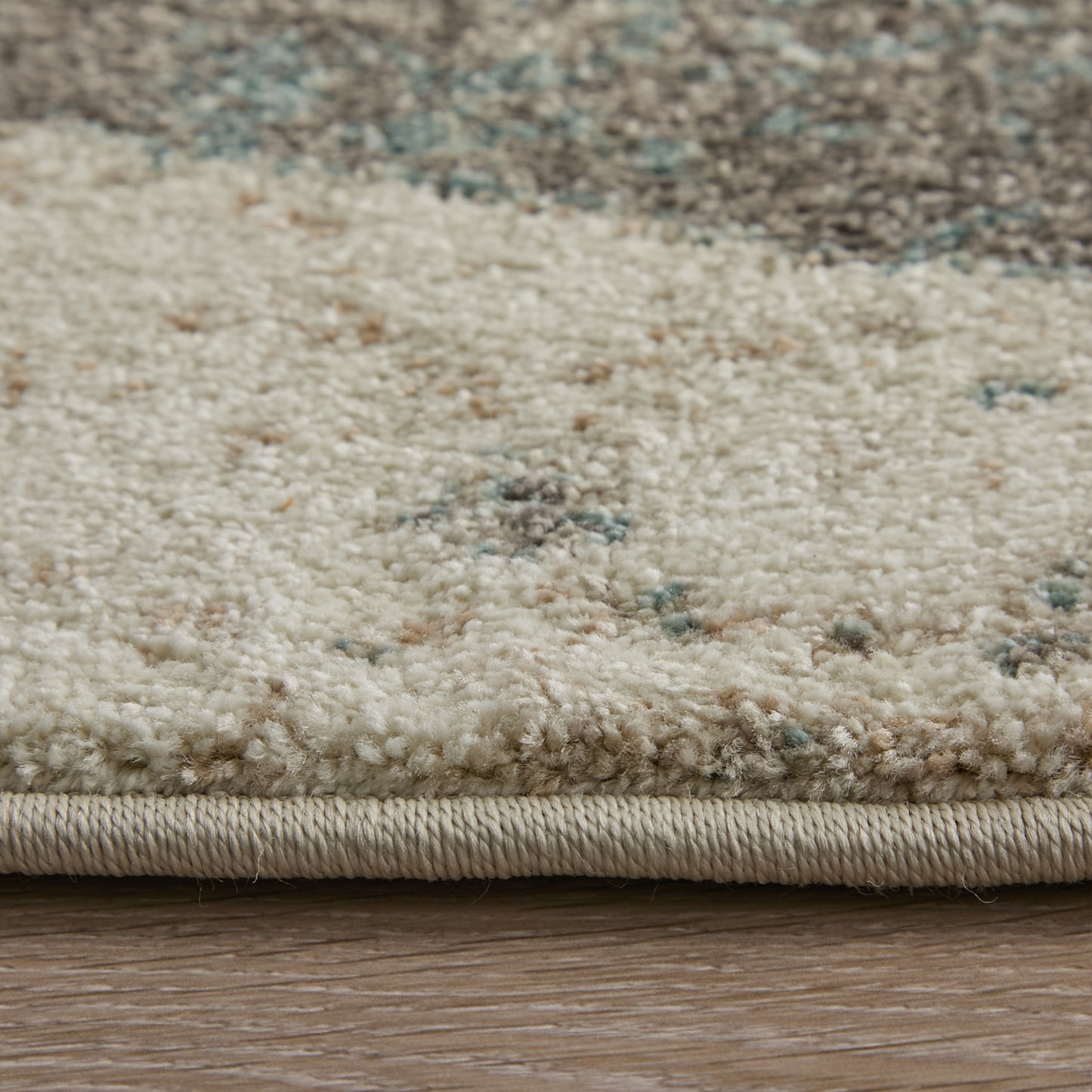 Eden Modern/Bohemian & Eclectic/Casual Color Block/Geometric/Abstract Ivory/Blue/Green - Feizy Rug