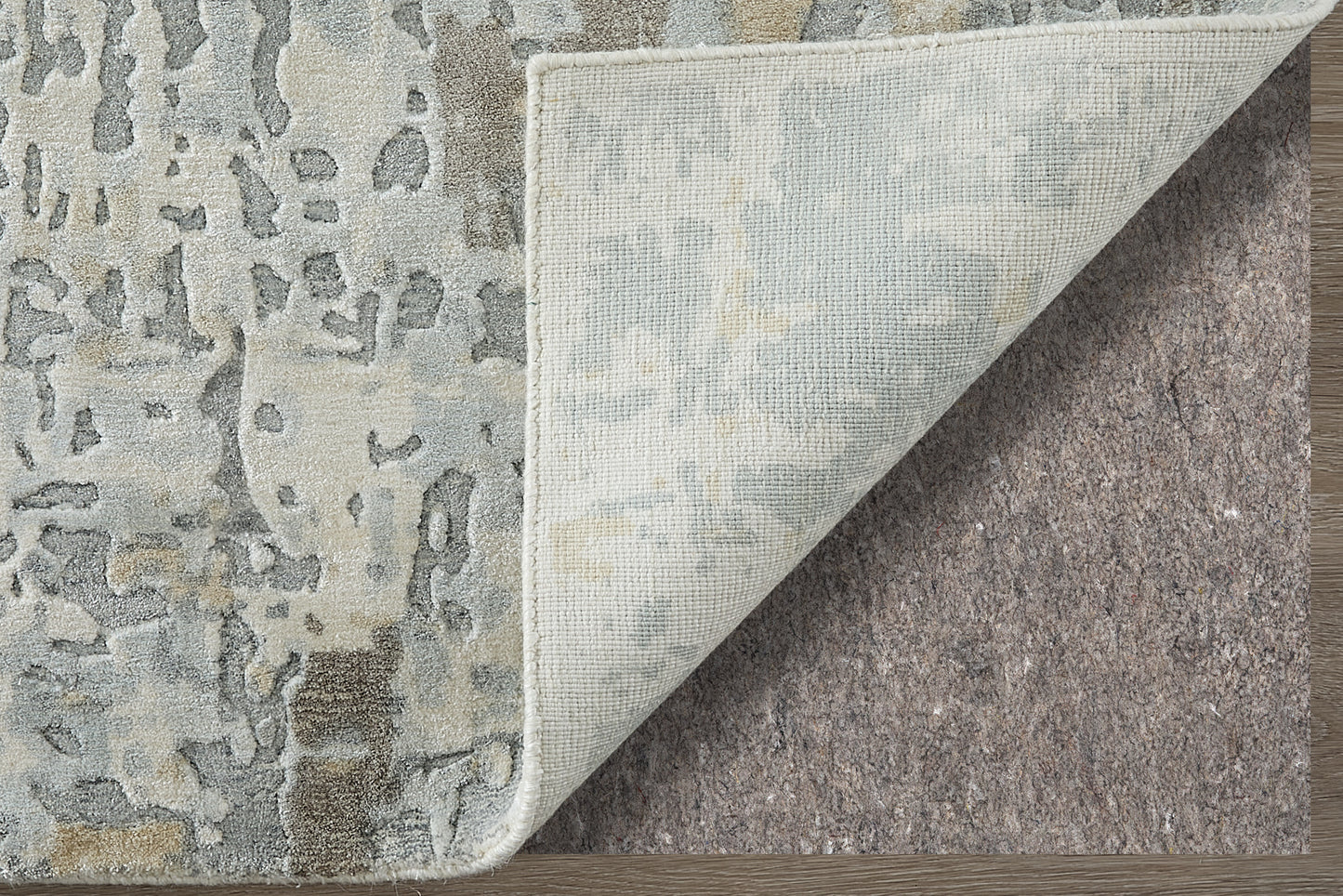 Braden Modern/Industrial/Casual Abstract/Watercolor Blue/Gray/Brown - Feizy Rug