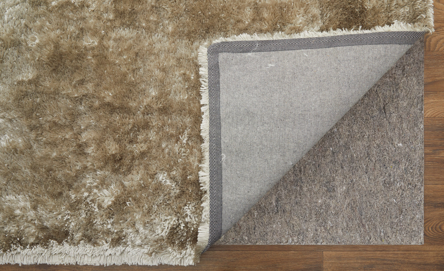 Blunham Modern/Luxury & Glam Solid Gold/Green - Feizy Rug