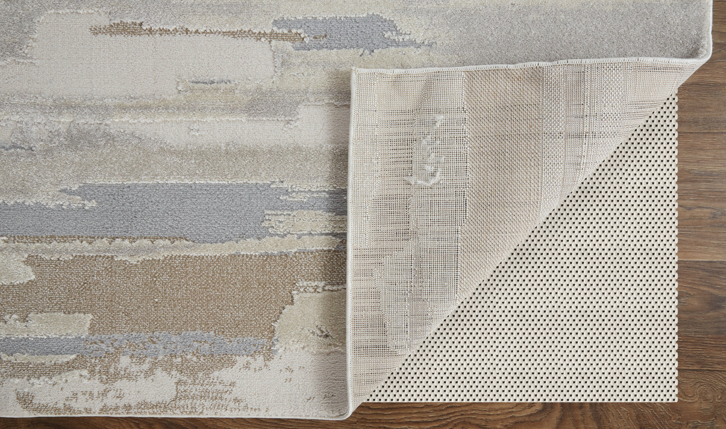 Vancouver Modern/Industrial Ivory/Tan/Brown Runner  Feizy Rugs Small Parcel,Feizy Rugs,Vancouver,Ivory/Tan/Brown,2'10" x 7'10",Runner,Polypropylene/Polyester,Modern/Industrial,Turkey