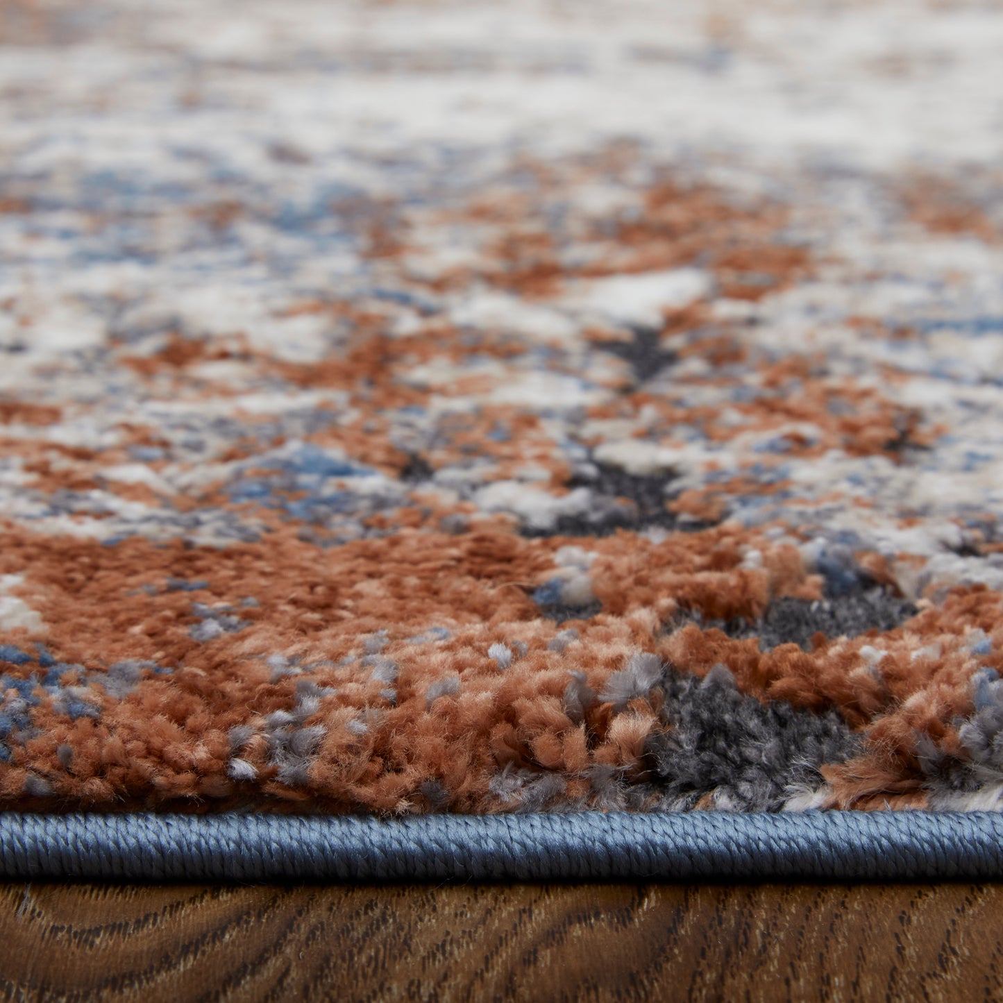 Gilmore Modern/Casual/Bohemian & Eclectic Distressed/Abstract Ivory/Blue/Taupe - Feizy Rug