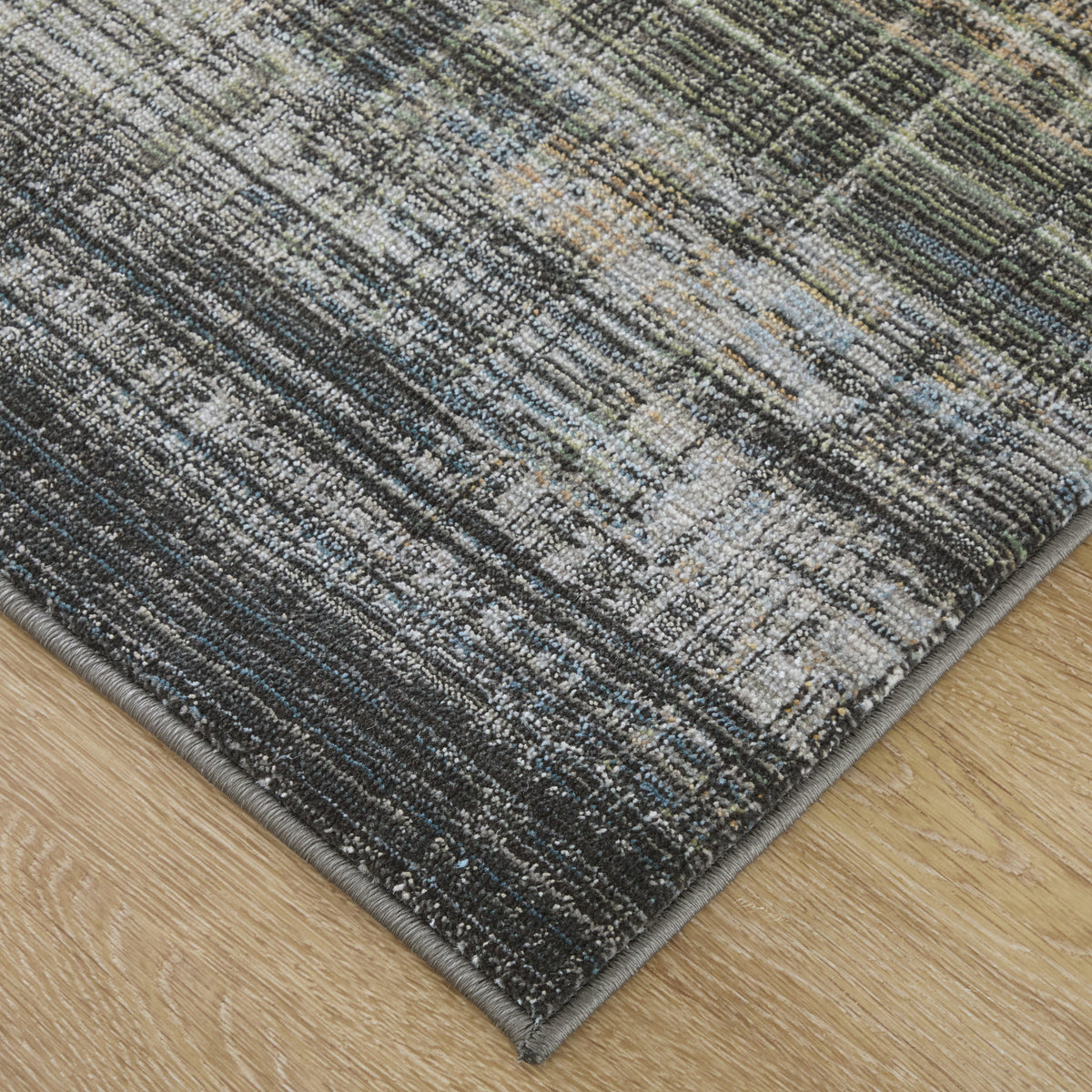 Greenwich Modern Gradient & Ombre/Distressed Green/Black/Ivory - Feizy Rug