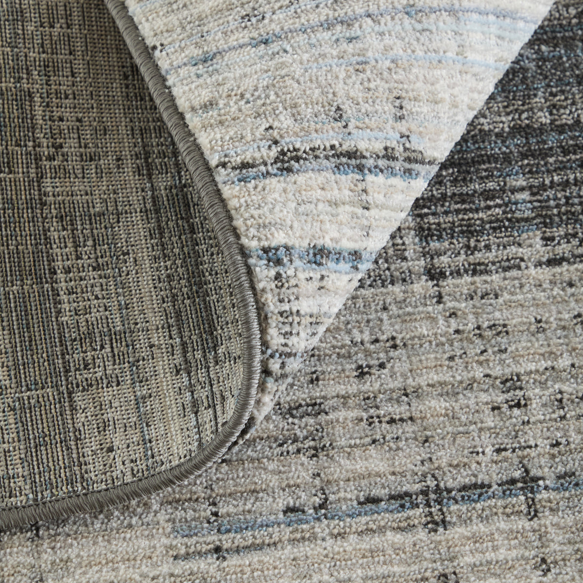 Greenwich Modern Gradient & Ombre/Distressed Green/Black/Ivory - Feizy Rug