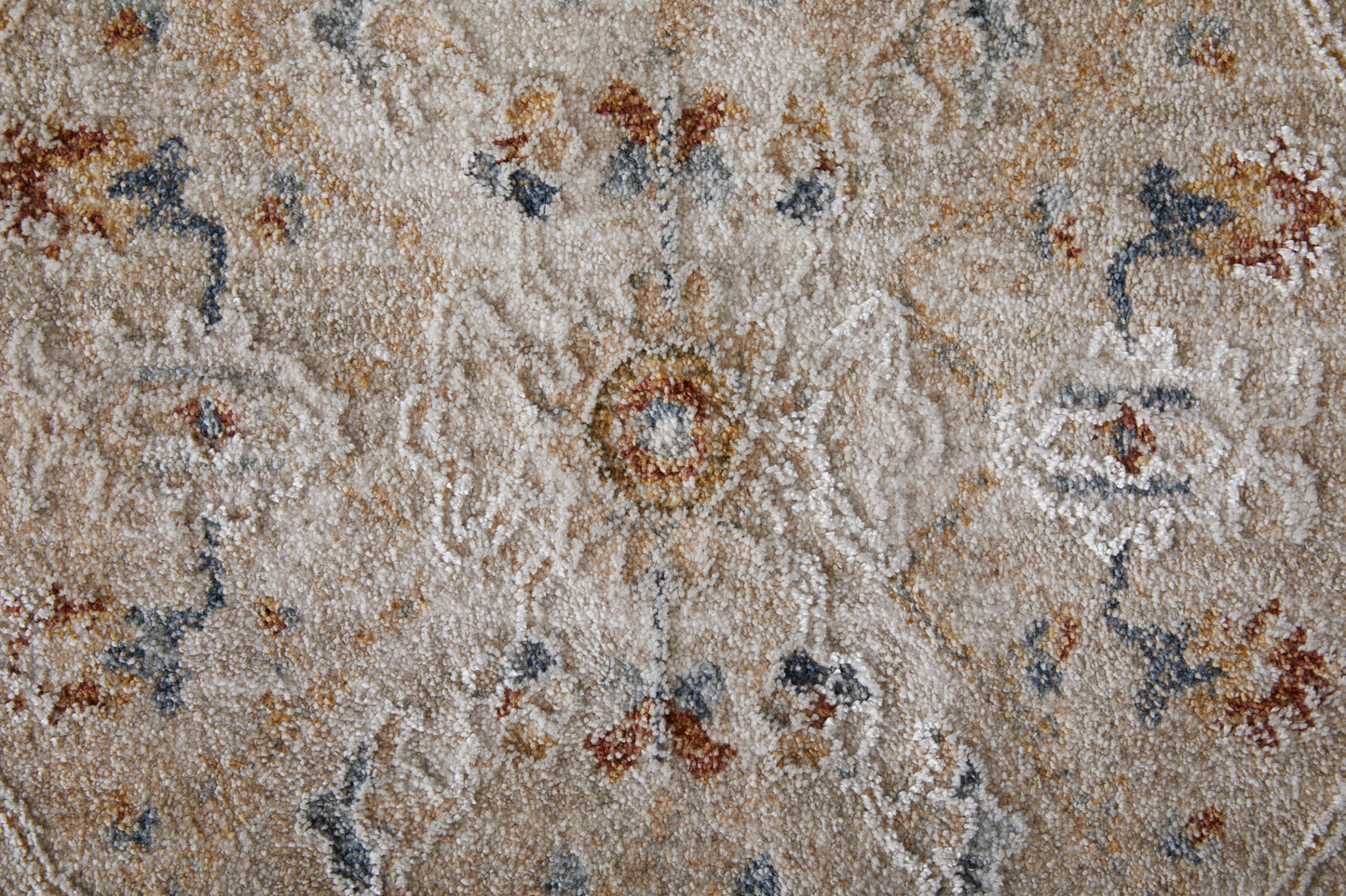 Pasha Transitional/Bohemian & Eclectic/Global Taupe/Ivory/Blue Accent Rug  Feizy Rugs Small Parcel,Feizy Rugs,Pasha,Taupe/Ivory/Blue,2' x 3',Accent Rug,Polyester,Transitional/Bohemian & Eclectic/Global,Turkey