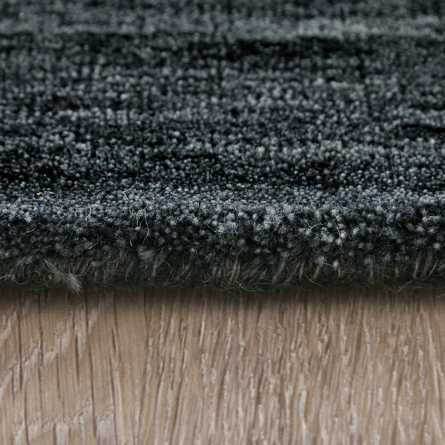 Luna Modern/Casual Solid Black - Feizy Rug