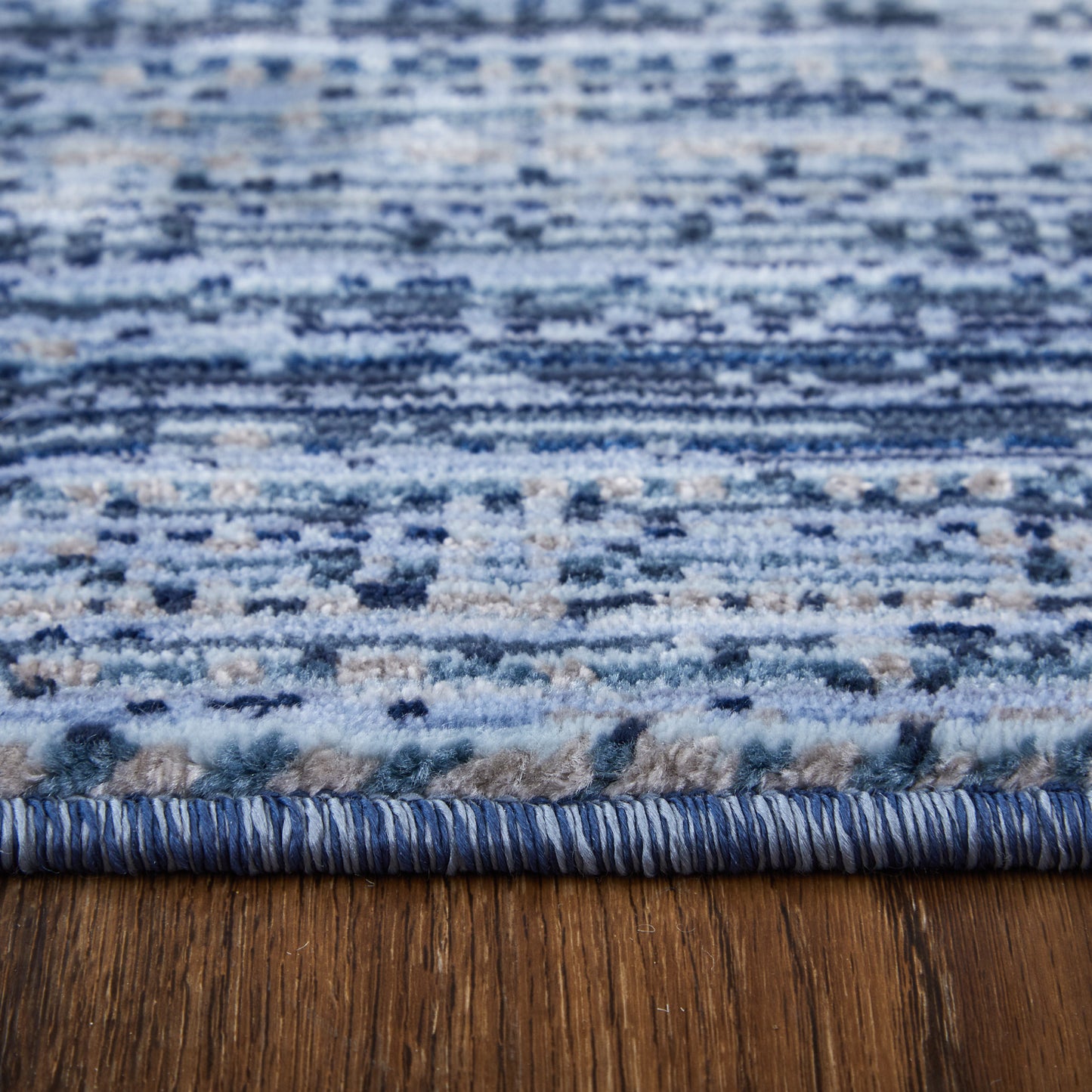 Deja Modern/Casual Solid Blue/Silver - Feizy Rug