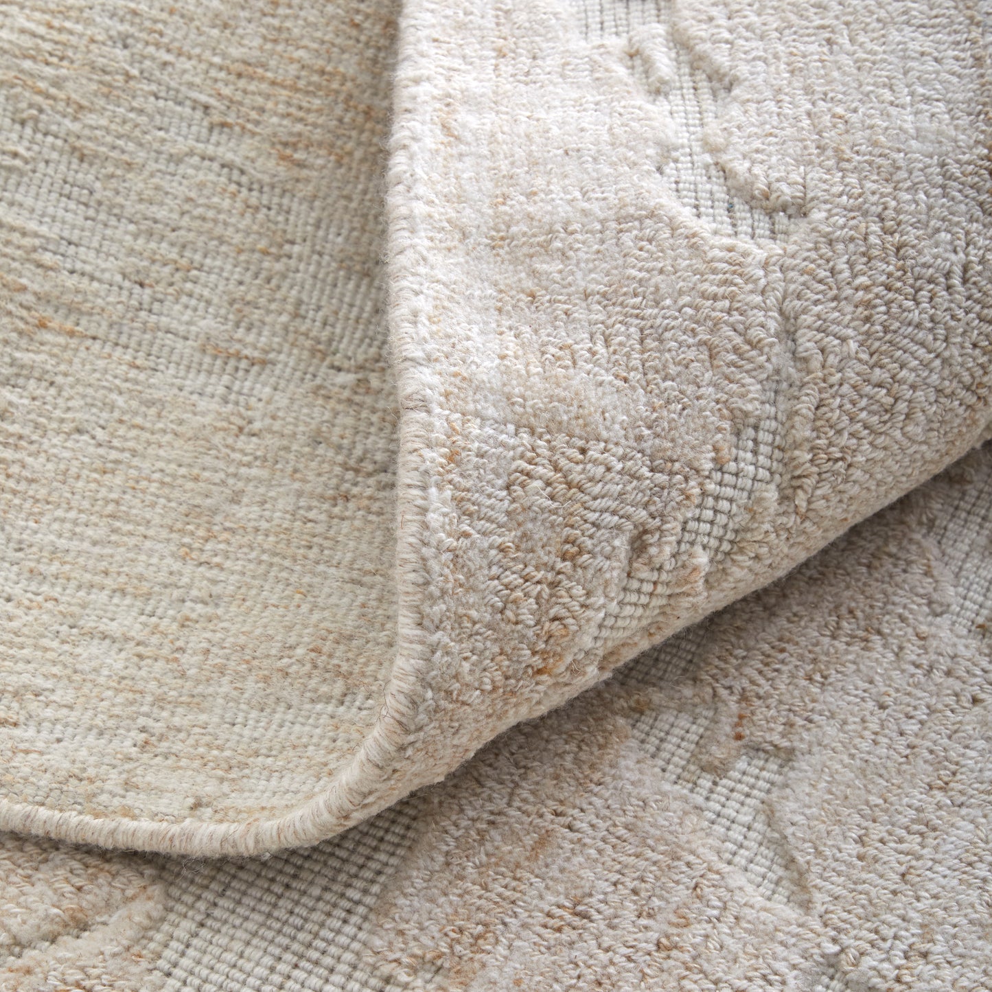 Aldrich Modern/Industrial/Casual Solid/Abstract Tan/Ivory - Feizy Rug