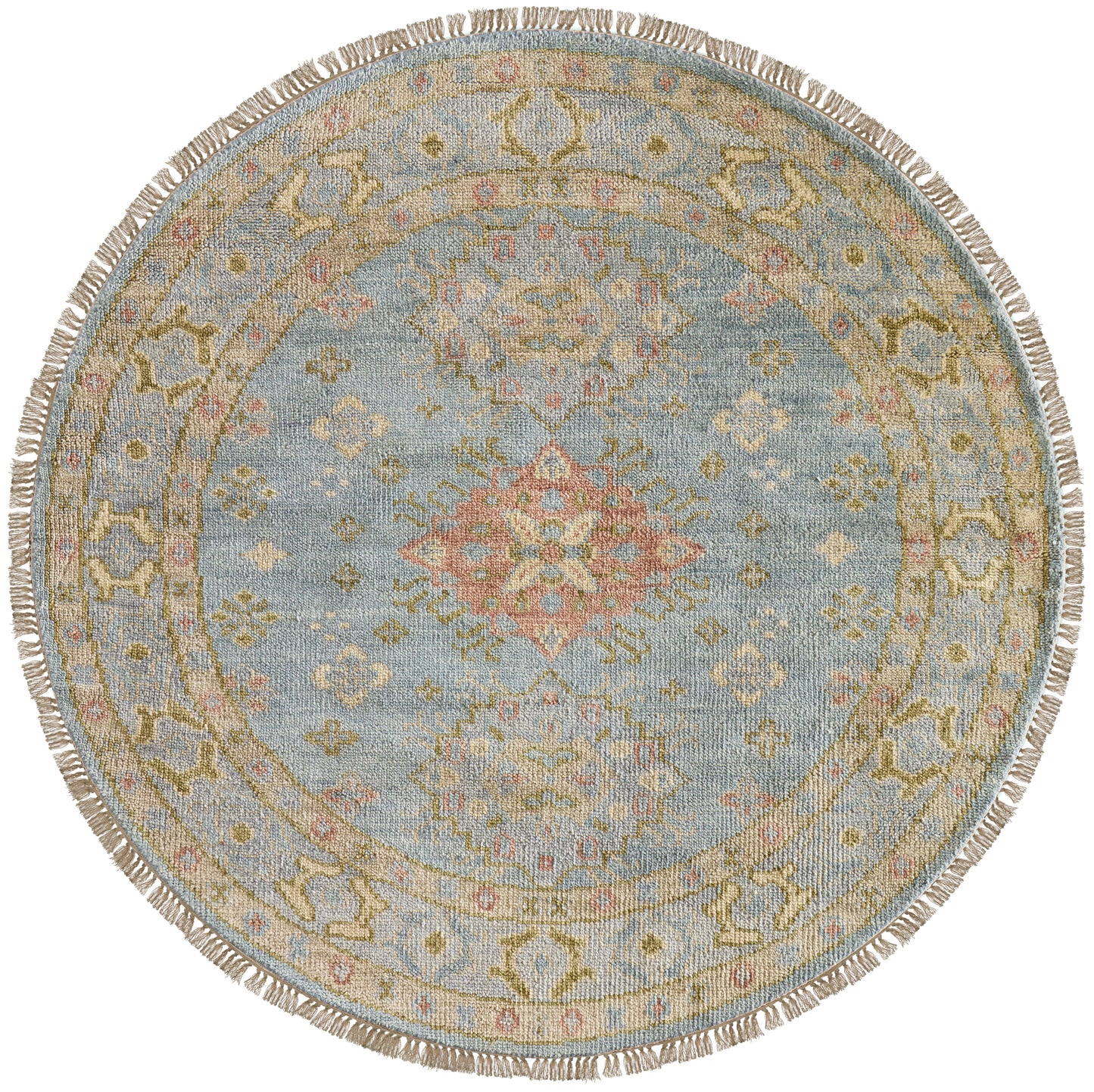Fillmore Transitional/Bohemian & Eclectic/Craftsman Diamond/Medallion/Southwestern Blue/Green/Yellow - Feizy Rug