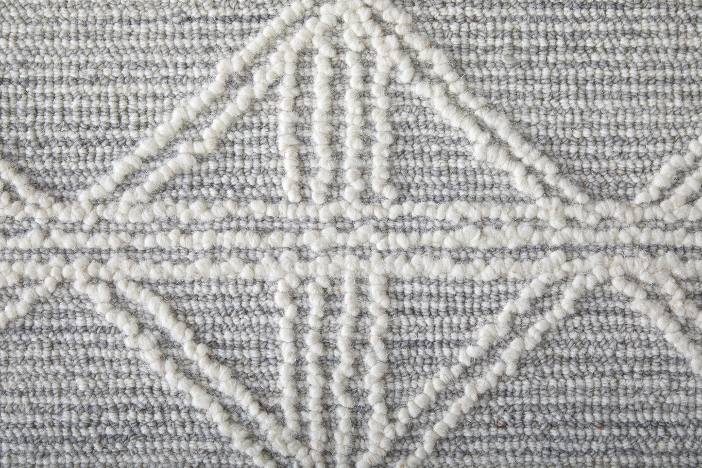 Corwin Modern/Global Geometric/Diamond Gray/Ivory - Feizy Rug
