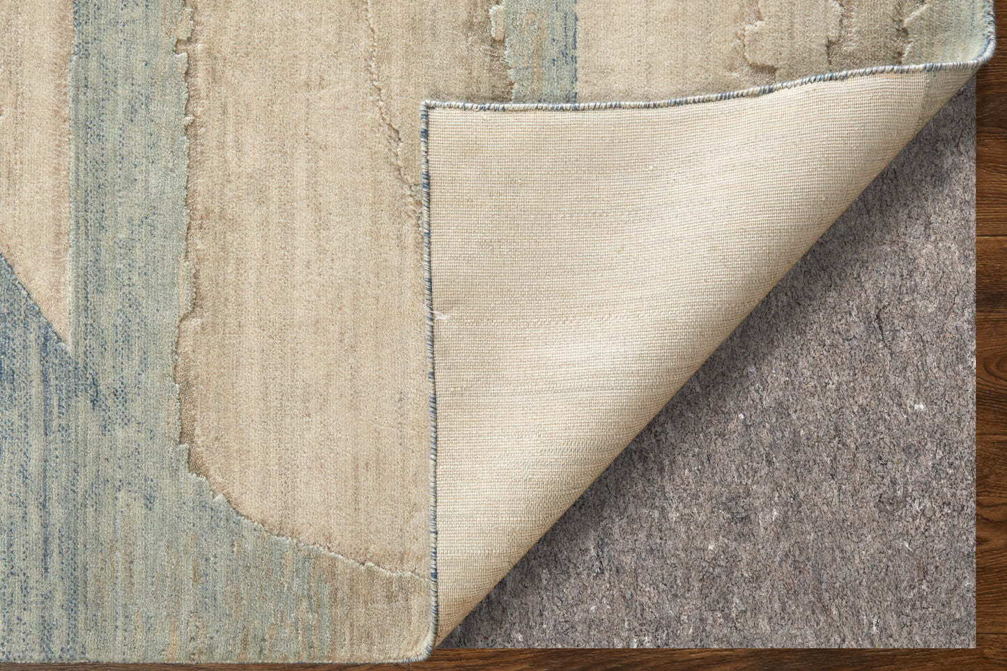 Jaxson Modern/Industrial/Bohemian & Eclectic Abstract/Geometric/Gradient & Ombre Blue/Ivory/Gray - Feizy Rug