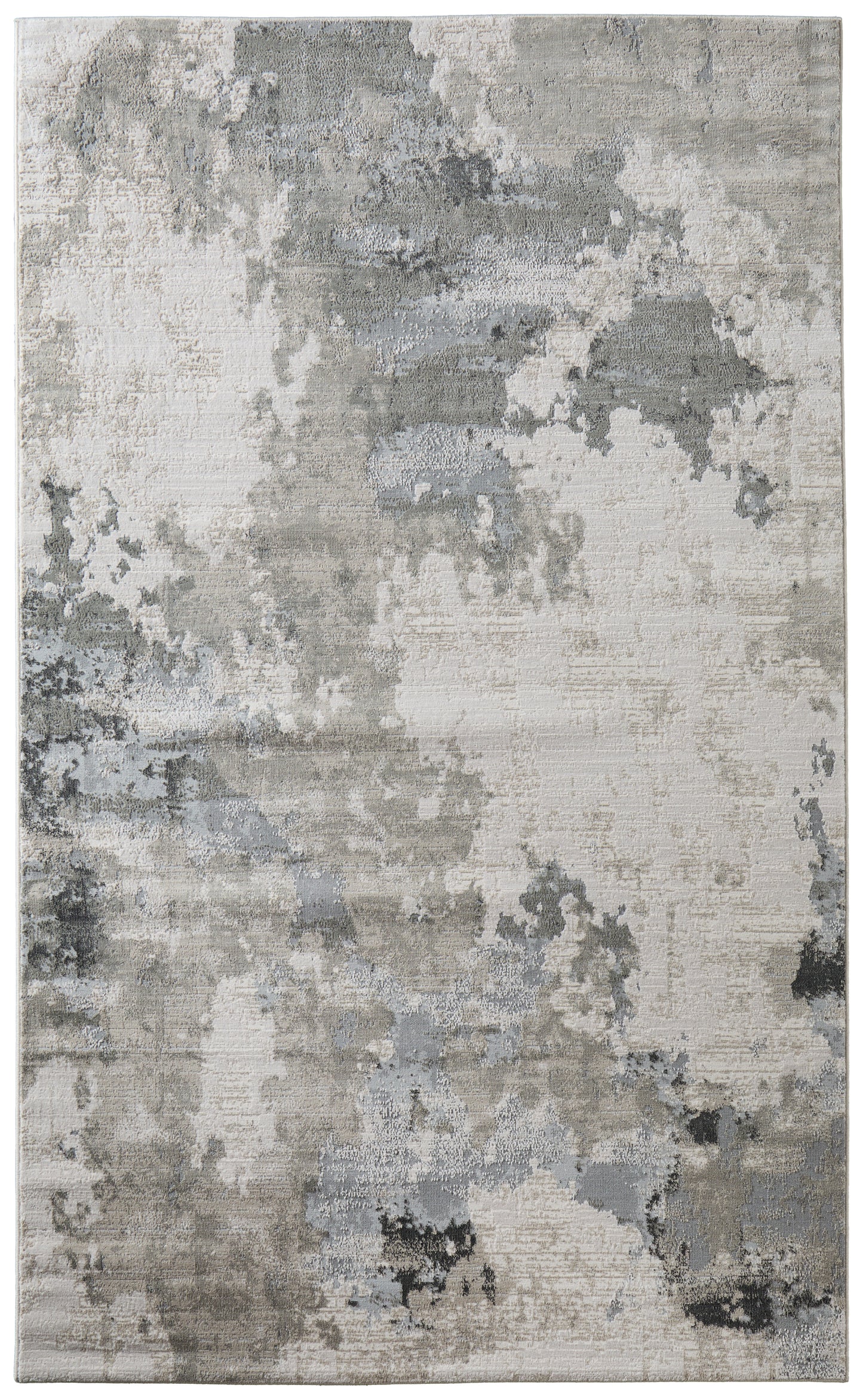 Prasad Modern/Casual Ivory/Gray Area Rug