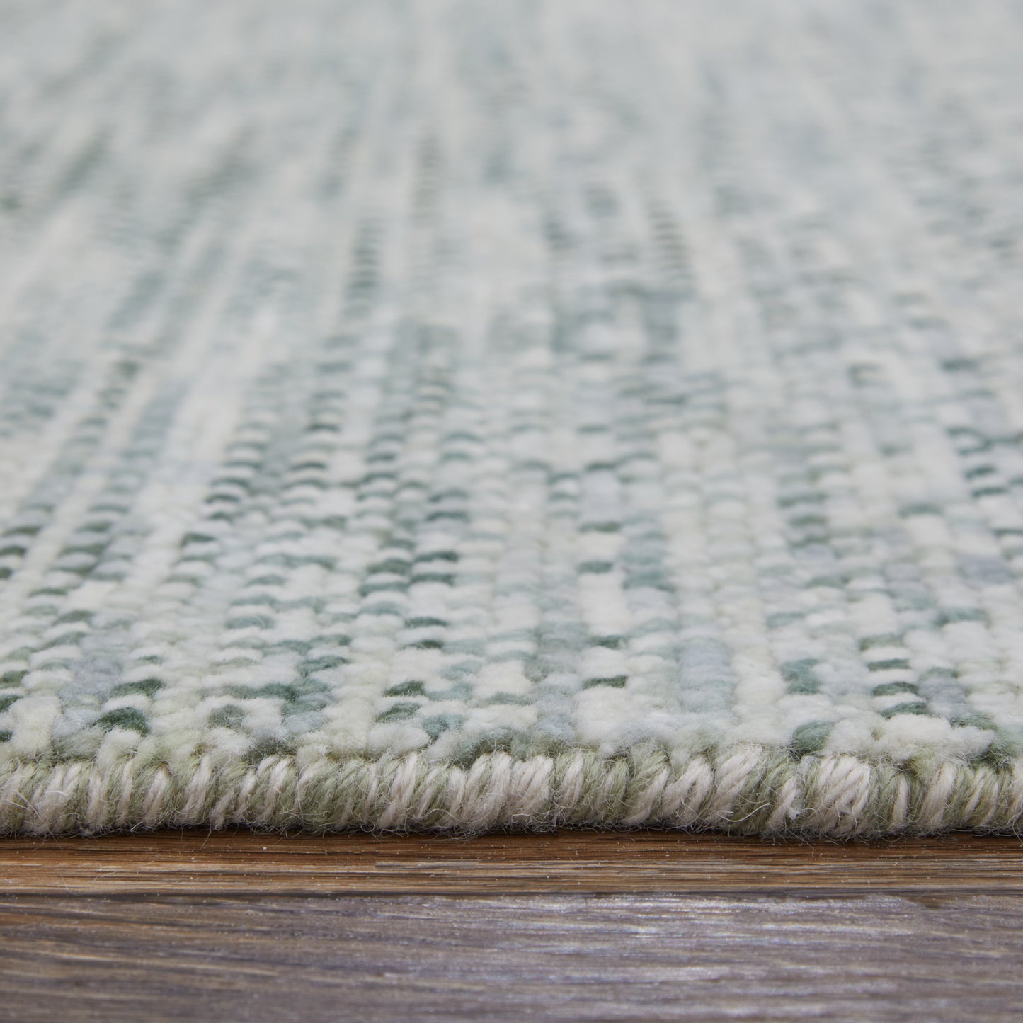 Branson Transitional/Casual/Scandinavian Solid/Geometric Green/Ivory - Feizy Rug