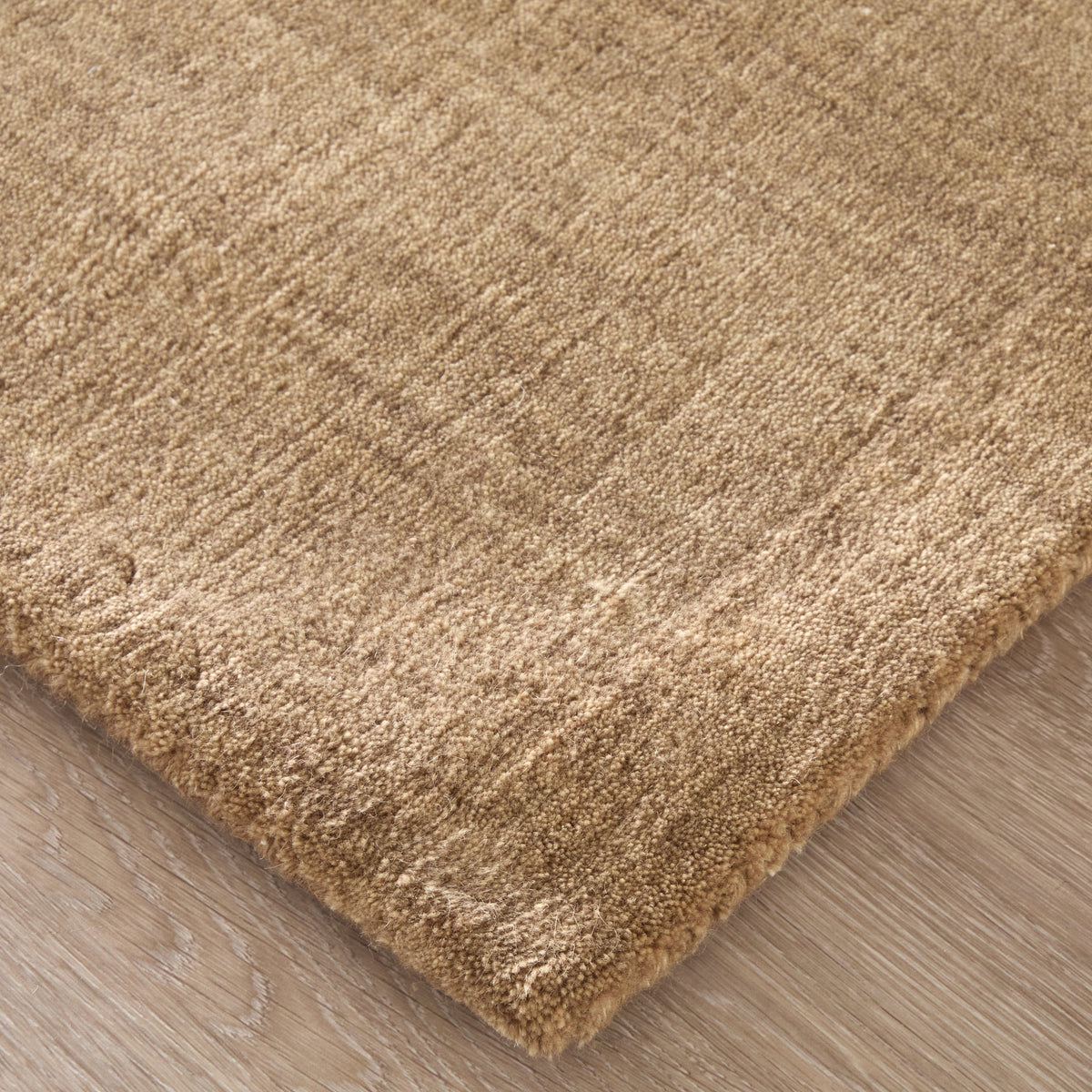 Luna Modern/Casual Solid Tan/Brown - Feizy Rug