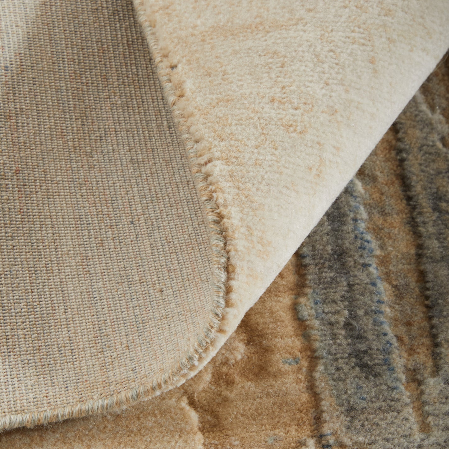 Jaxson Modern/Industrial/Bohemian & Eclectic Abstract/Distressed/Watercolor Tan/Brown/Gray - Feizy Rug