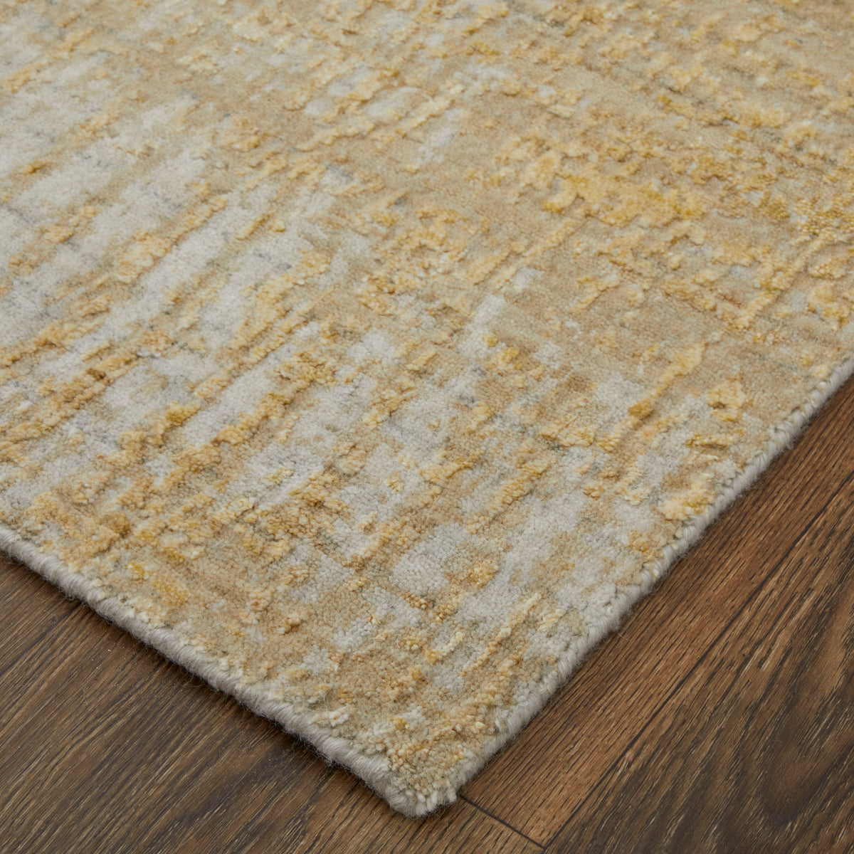 Eastfield Modern Abstract Yellow/Ivory/Gold 69FR - Feizy Rug
