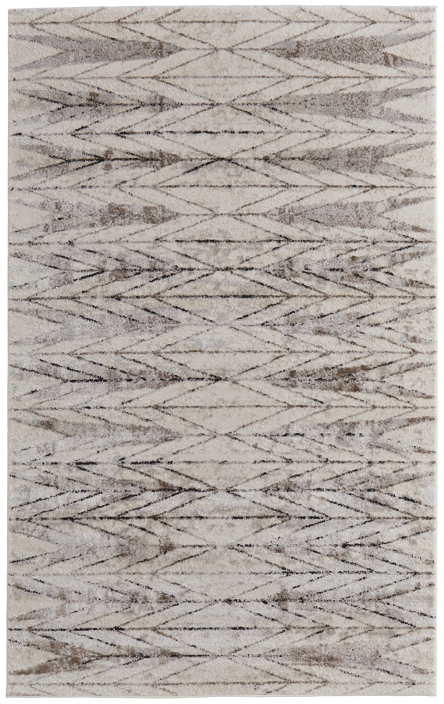 Vancouver Modern/Scandinavian/Cottage Ivory/Tan/Brown Accent Rug