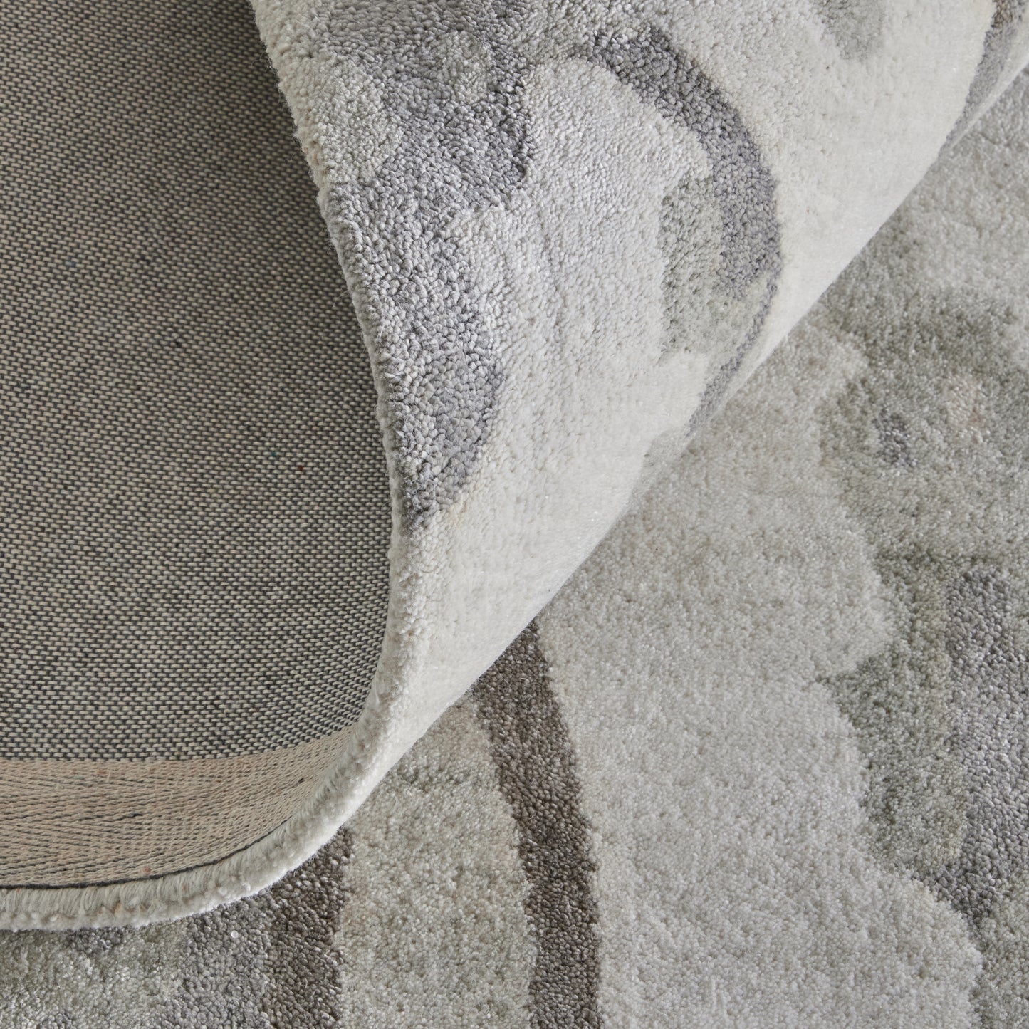 Dryden Transitional/Industrial/Casual Abstract/Watercolor Taupe/Ivory/Gray - Feizy Rug