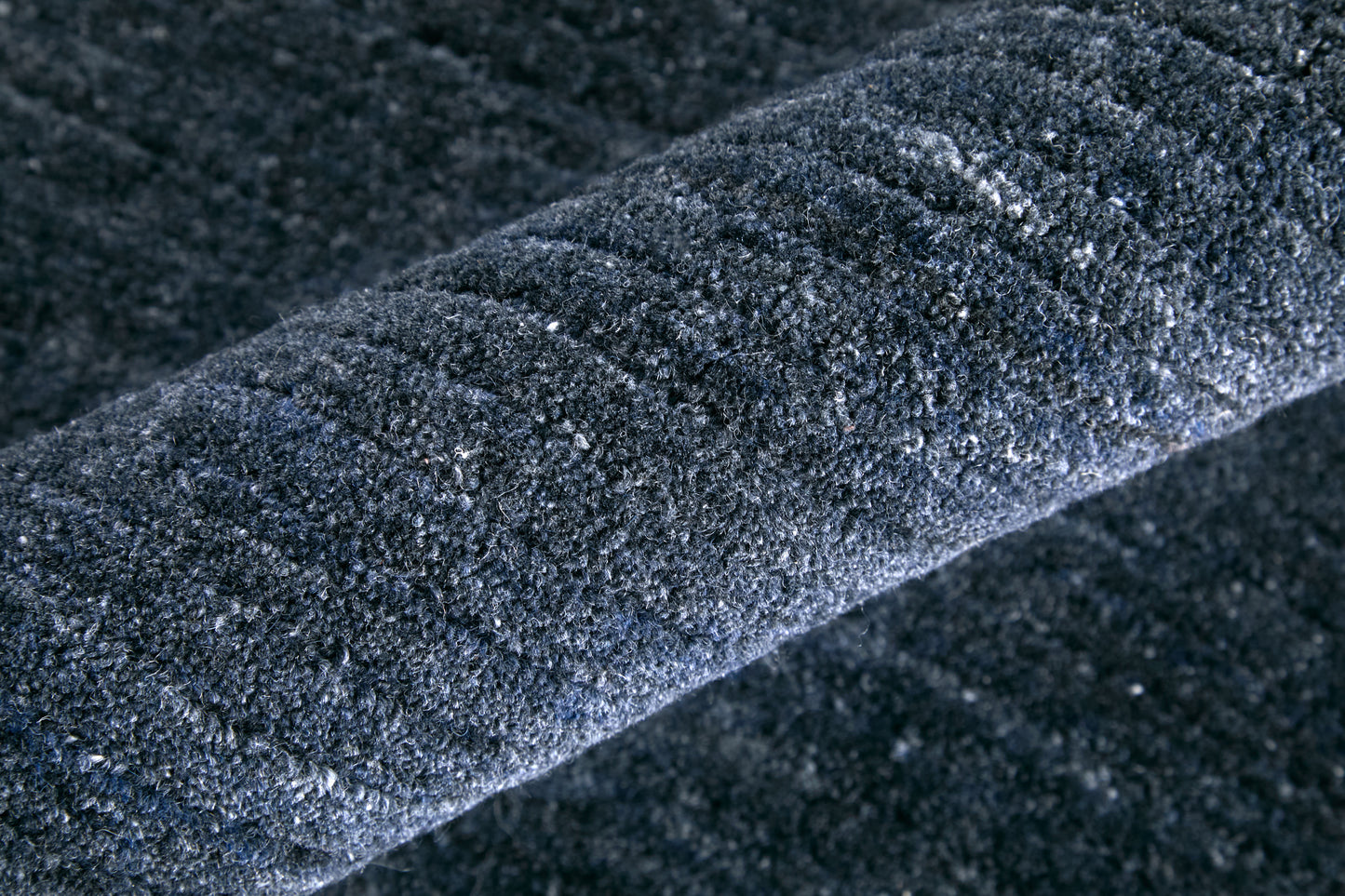 Lakewood Modern/Casual Solid/Distressed/Stripes Blue/Gray - Feizy Rug