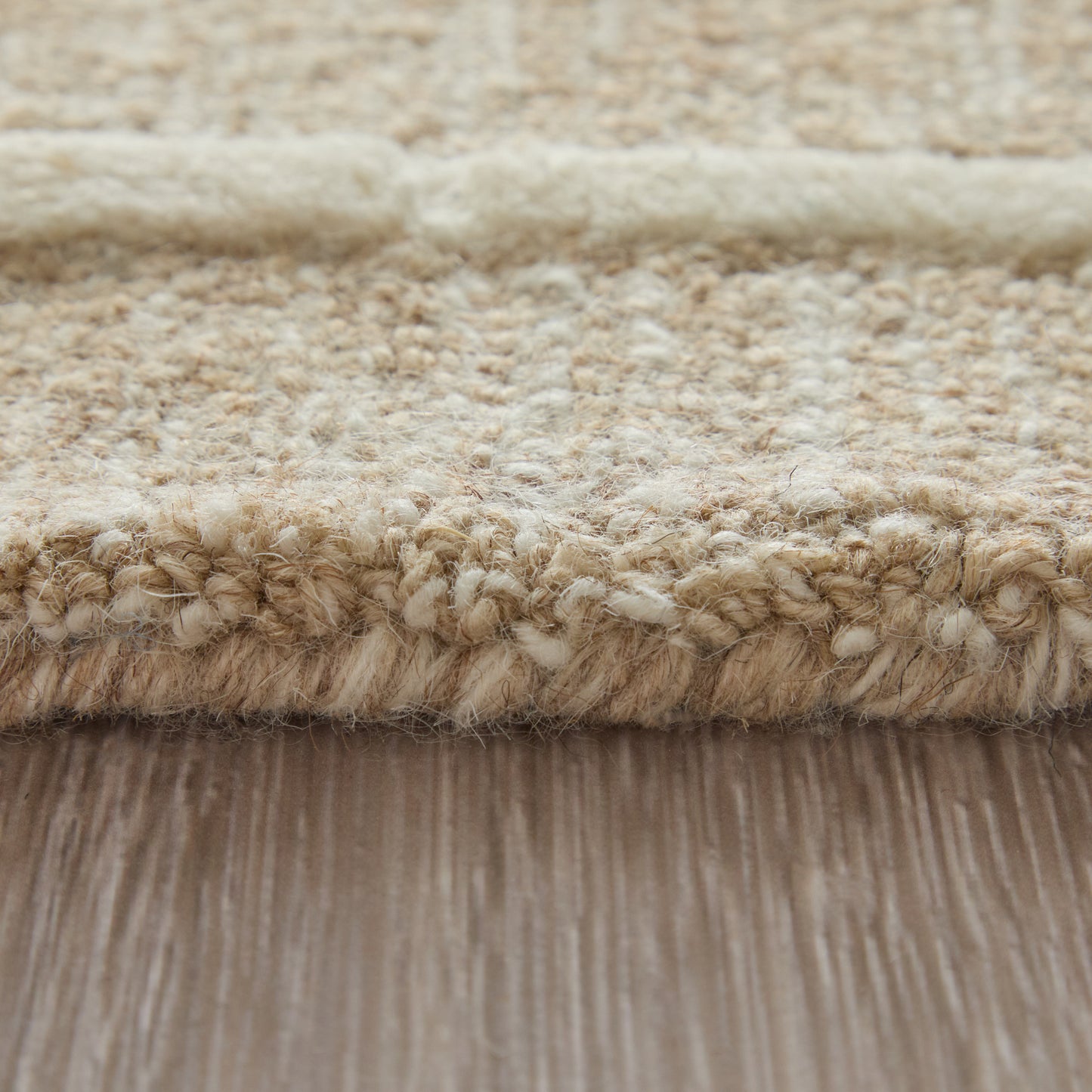 Fenner Transitional/Farmhouse/Casual Taupe/Ivory Runner  Feizy Rugs Small Parcel,Feizy Rugs,Fenner,Taupe/Ivory,2'6" x 8',Runner,Wool,Transitional/Farmhouse/Casual,India