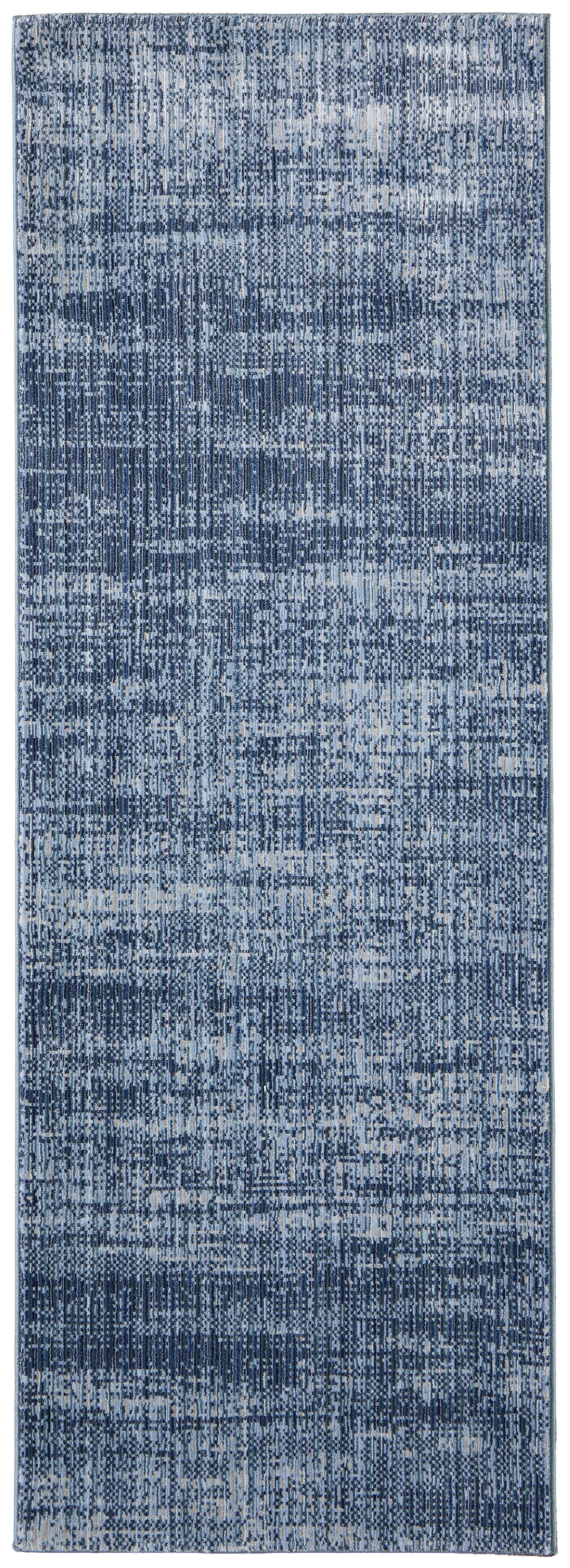 Deja Modern/Casual Solid Blue/Silver - Feizy Rug