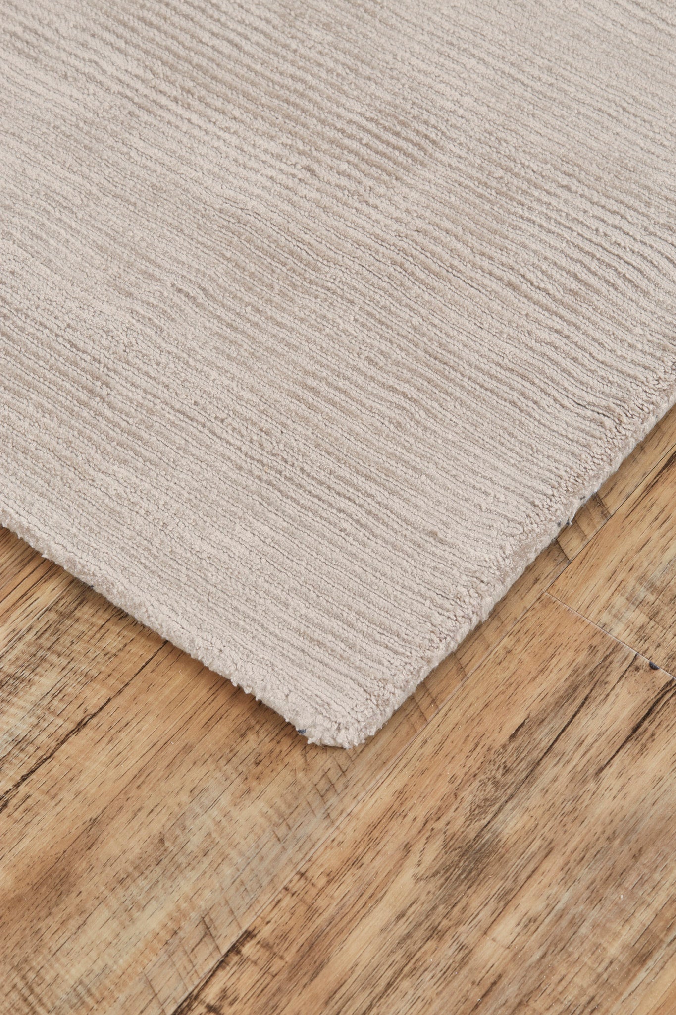 Batisse Modern/Luxury & Glam Solid Ivory/Taupe - Feizy Rug