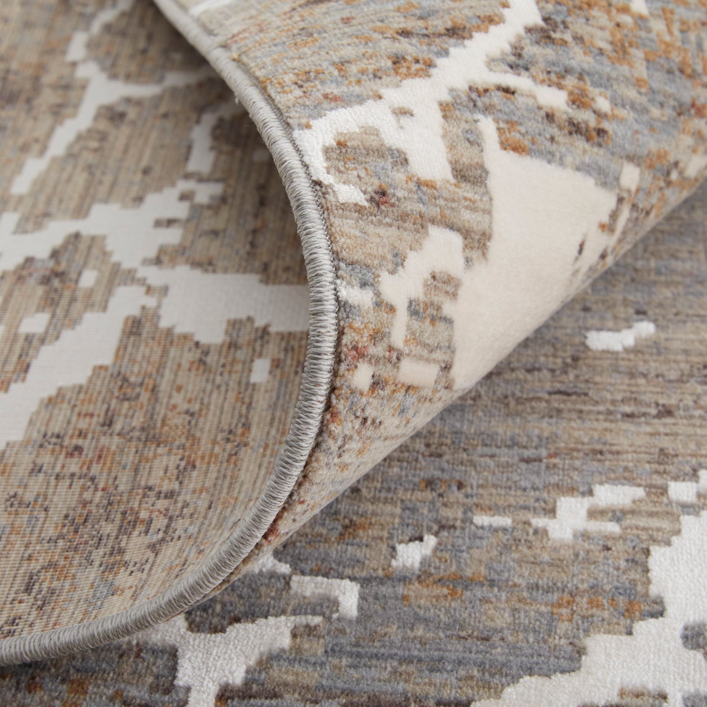 Pryor Modern/Bohemian & Eclectic/Casual Taupe/Brown/White Area Rug