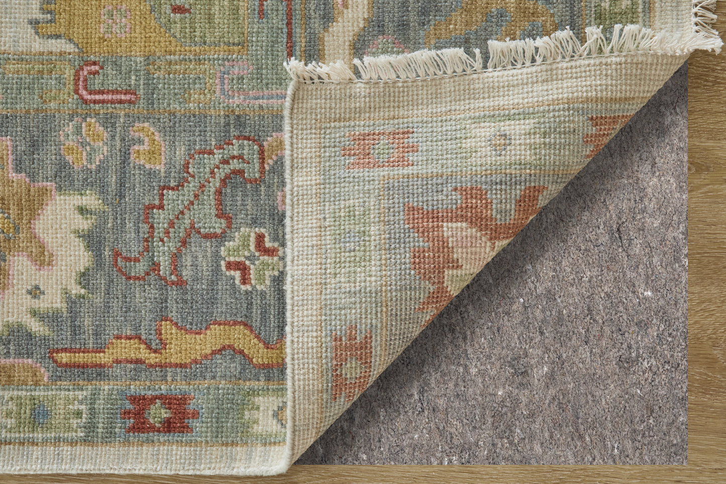 Karina Traditional/Persian/Craftsman Persian/Bordered/Abstract Blue/Gray/Gold - Feizy Rug