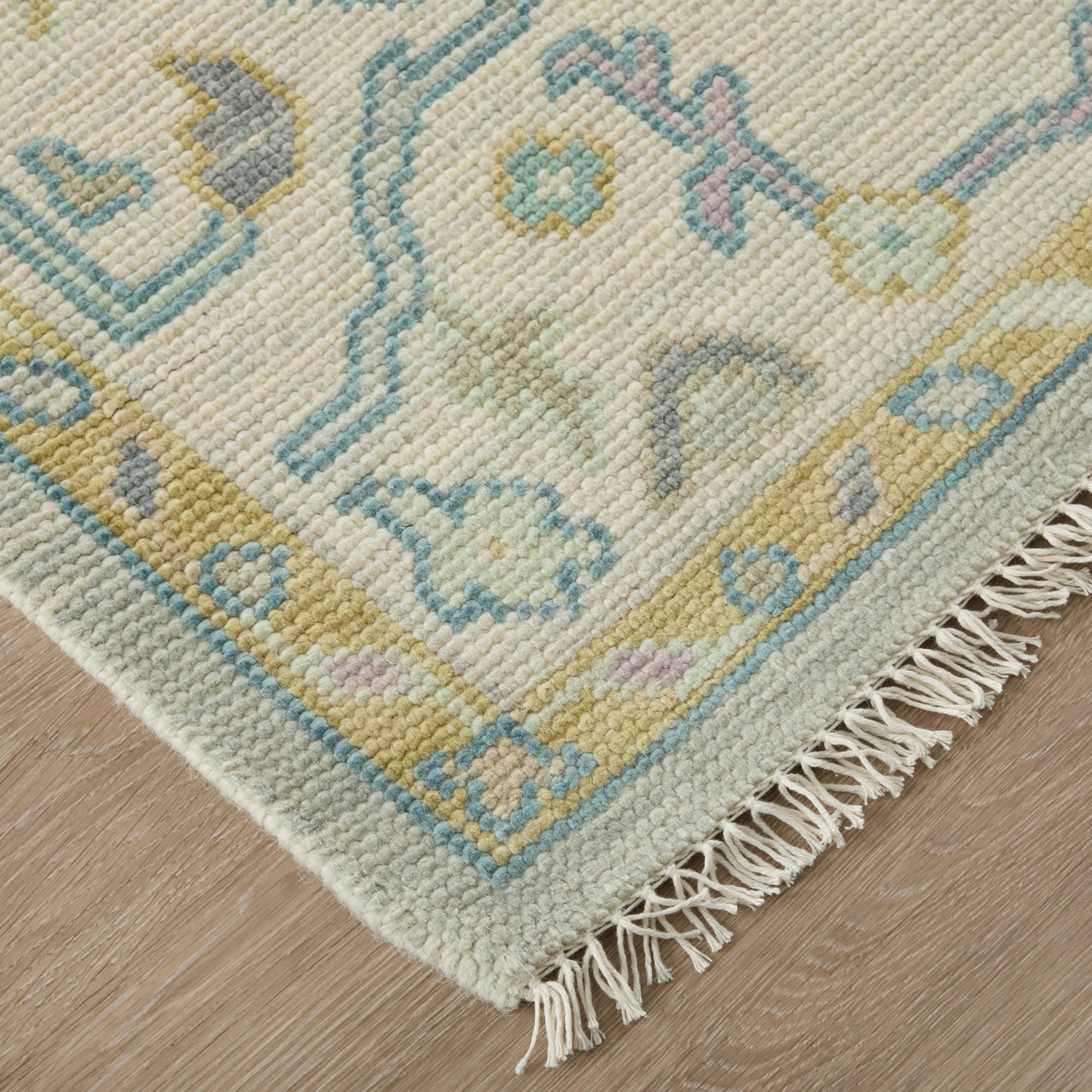 Karina Traditional/Bohemian & Eclectic/Craftsman Persian/Bordered/Floral & Botanical Gray/Purple/Gold - Feizy Rug