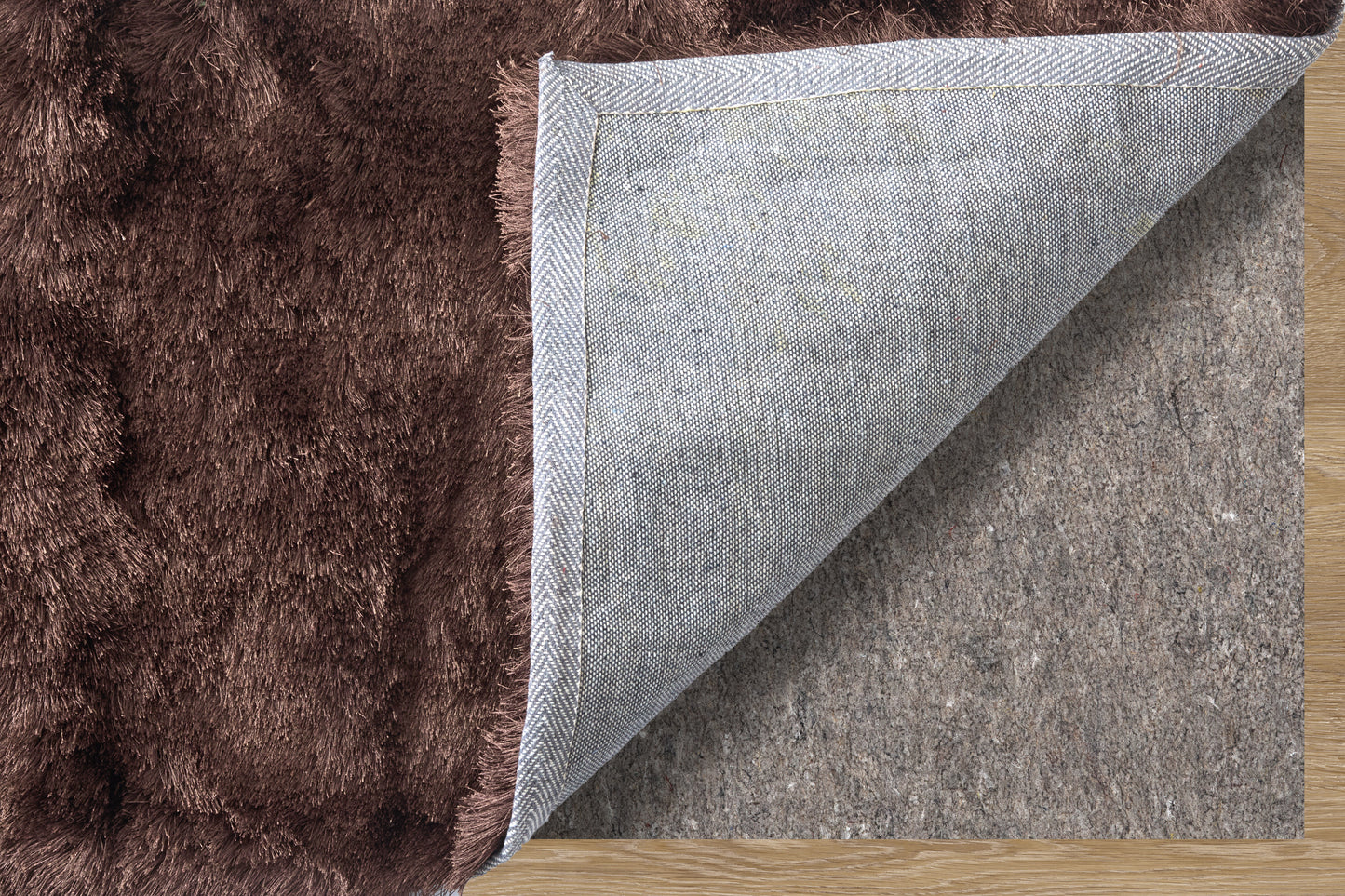 Indochine Modern/Luxury & Glam/Casual Solid Brown - Feizy Rug