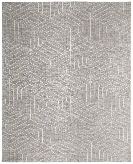Emerson Modern/Casual Gray/Ivory Area Rug