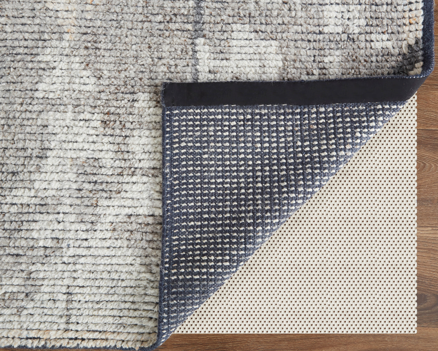 Alford Modern/Industrial Abstract/Distressed Gray/Silver - Feizy Rug