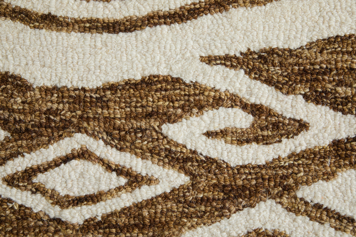 Wallace Transitional/Bohemian & Eclectic/Global Medallion/Diamond Brown/White - Feizy Rug